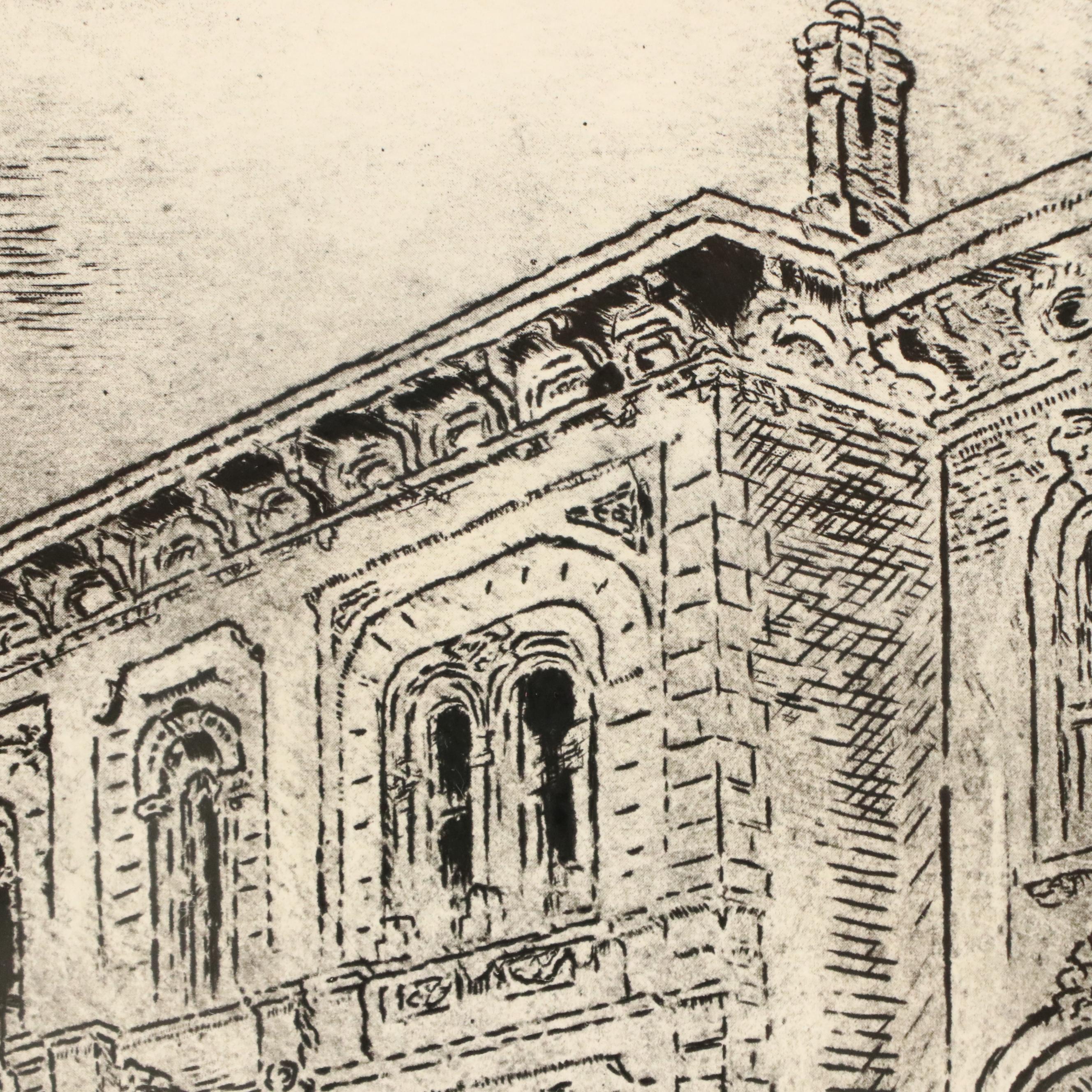 Cincinnati Halftone and Lithograph Street Scenes After Caroline Williams