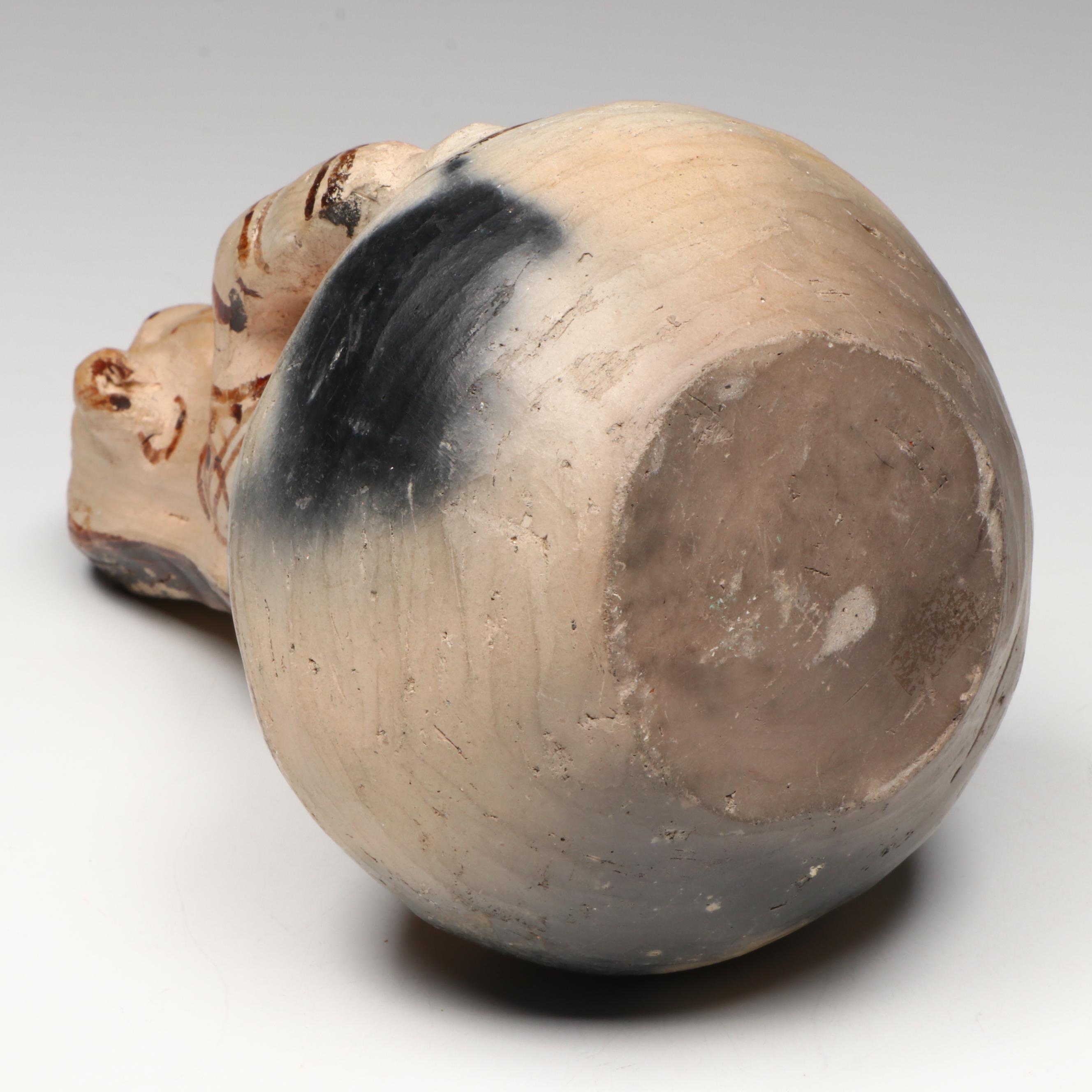 Amazonian Guahibo Effigy Jar and Karajá Tribe Earthenware Figural Group