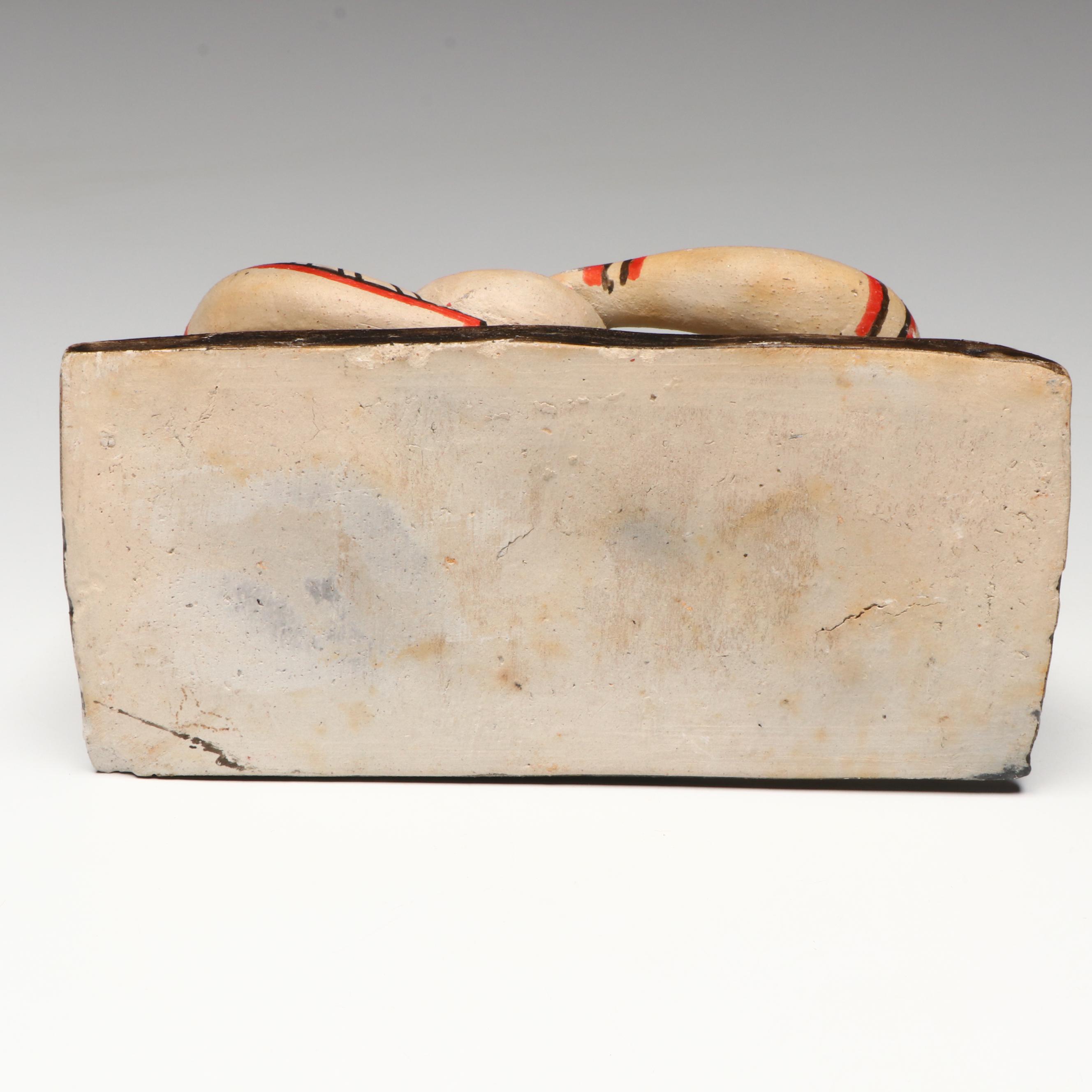 Amazonian Guahibo Effigy Jar and Karajá Tribe Earthenware Figural Group