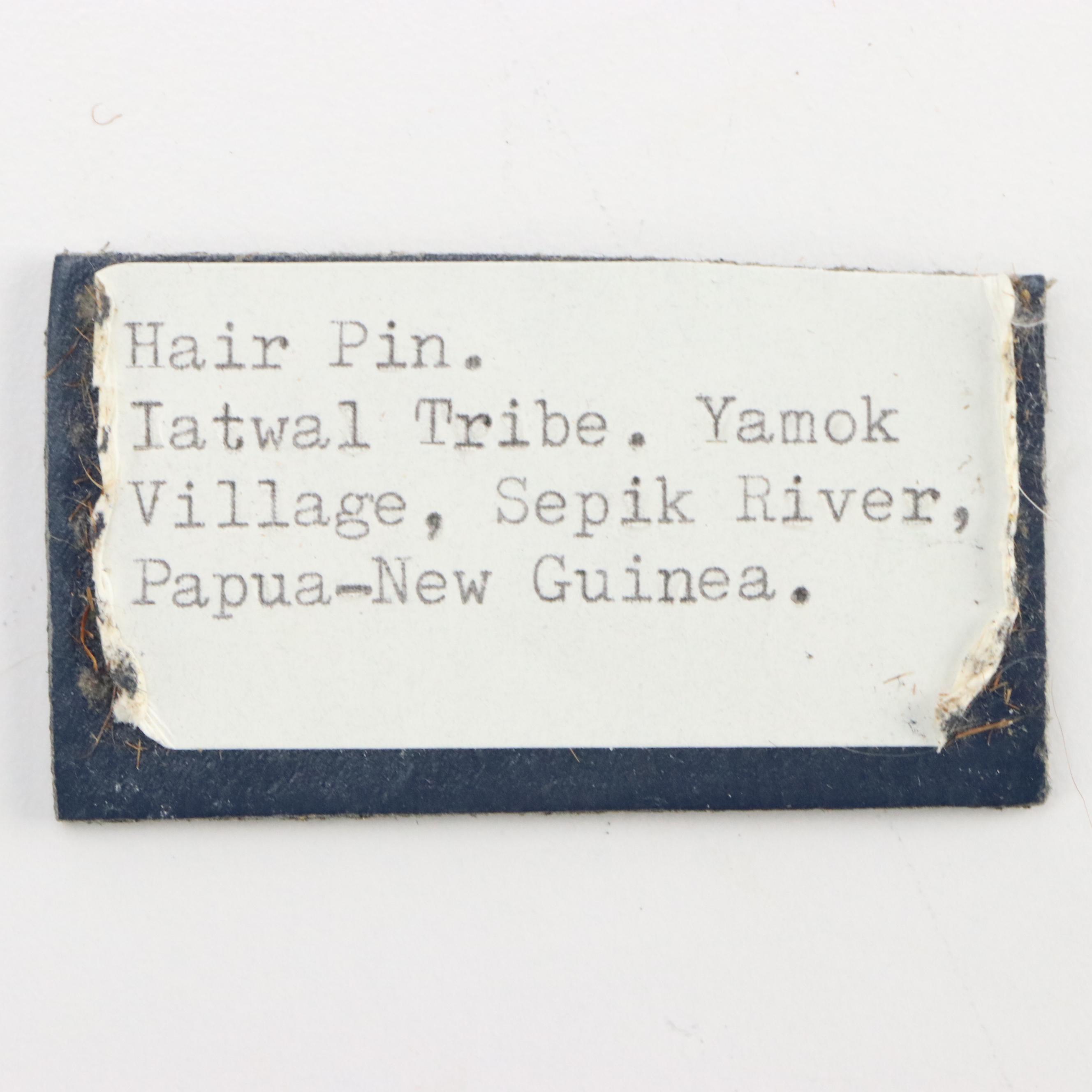 Papua New Guinea Nassa Shell Headband with Sepik River Bone Hair Pin