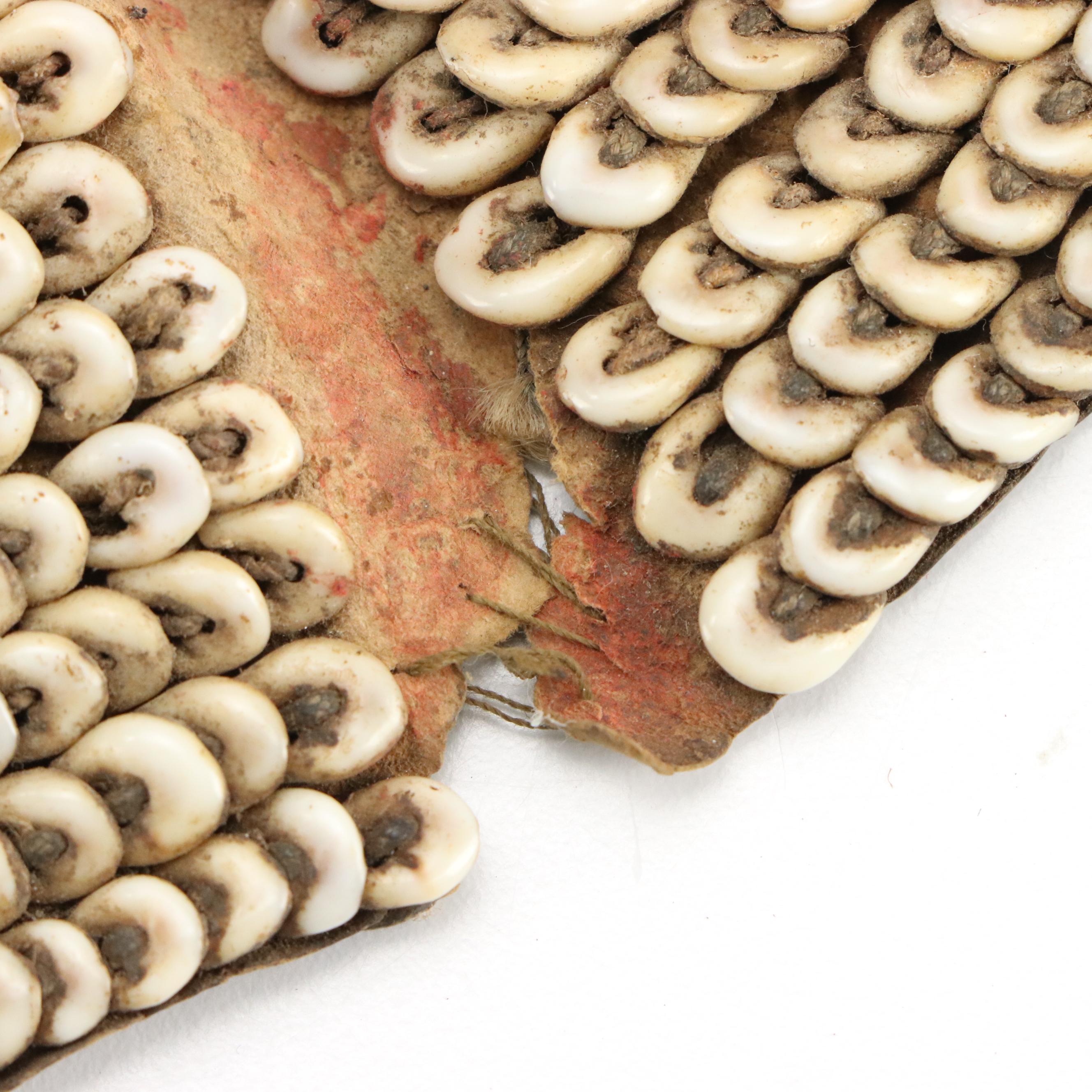 Papua New Guinea Nassa Shell Headband with Sepik River Bone Hair Pin