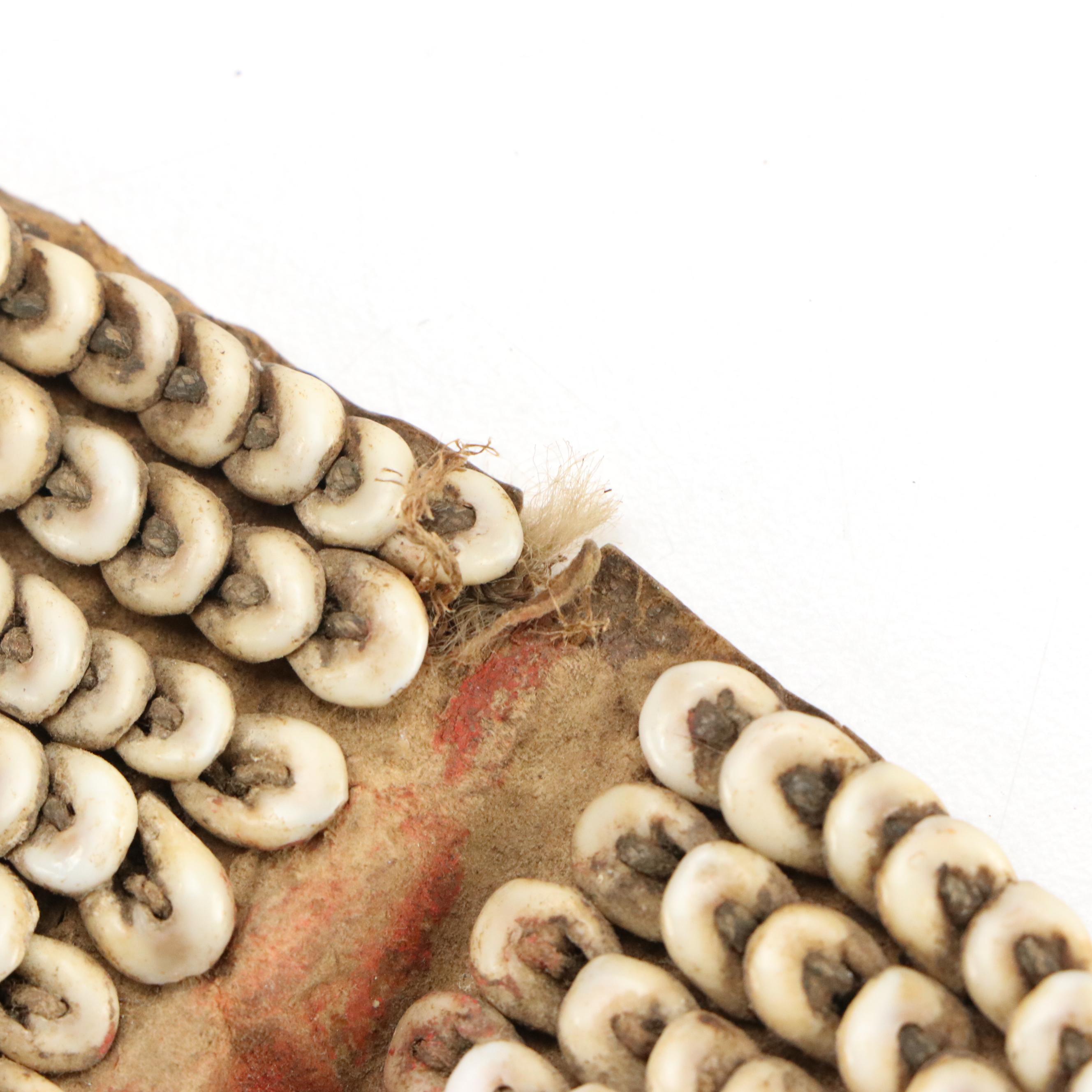 Papua New Guinea Nassa Shell Headband with Sepik River Bone Hair Pin