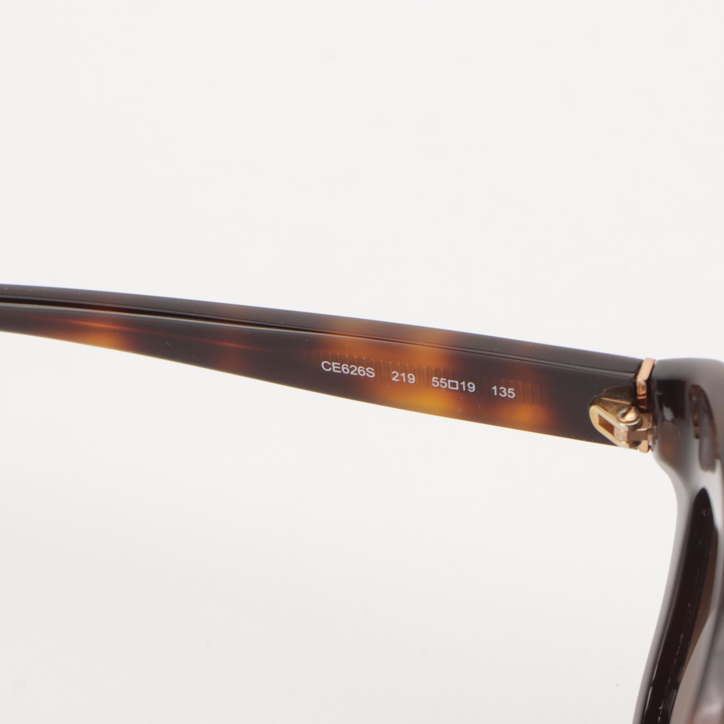 Chloé CE626S 219 Embellished Havana Square Sunglasses in Case