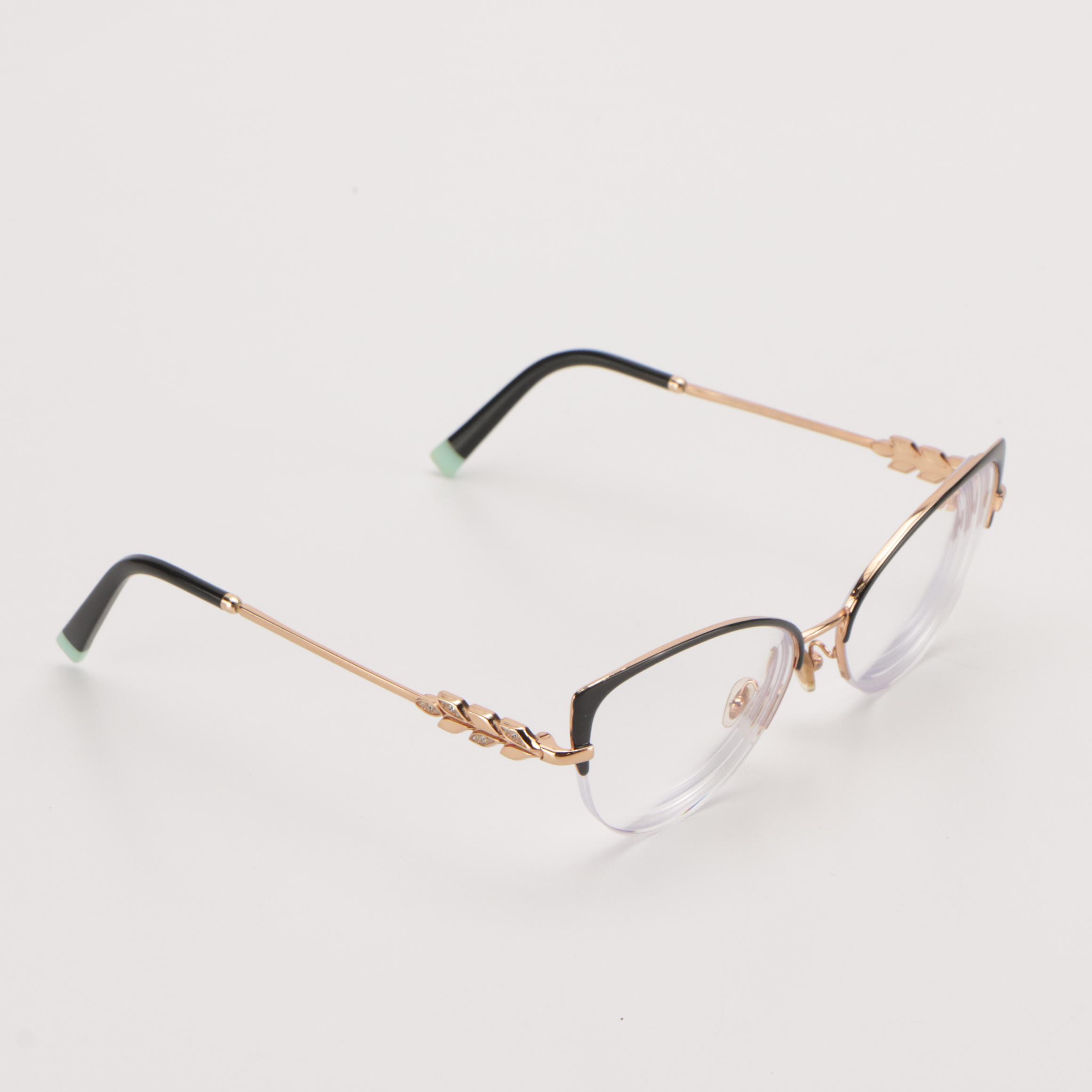 Tiffany & Co. TF 1145-B 6162 Cat-Eye Prescription Eyeglasses in Case