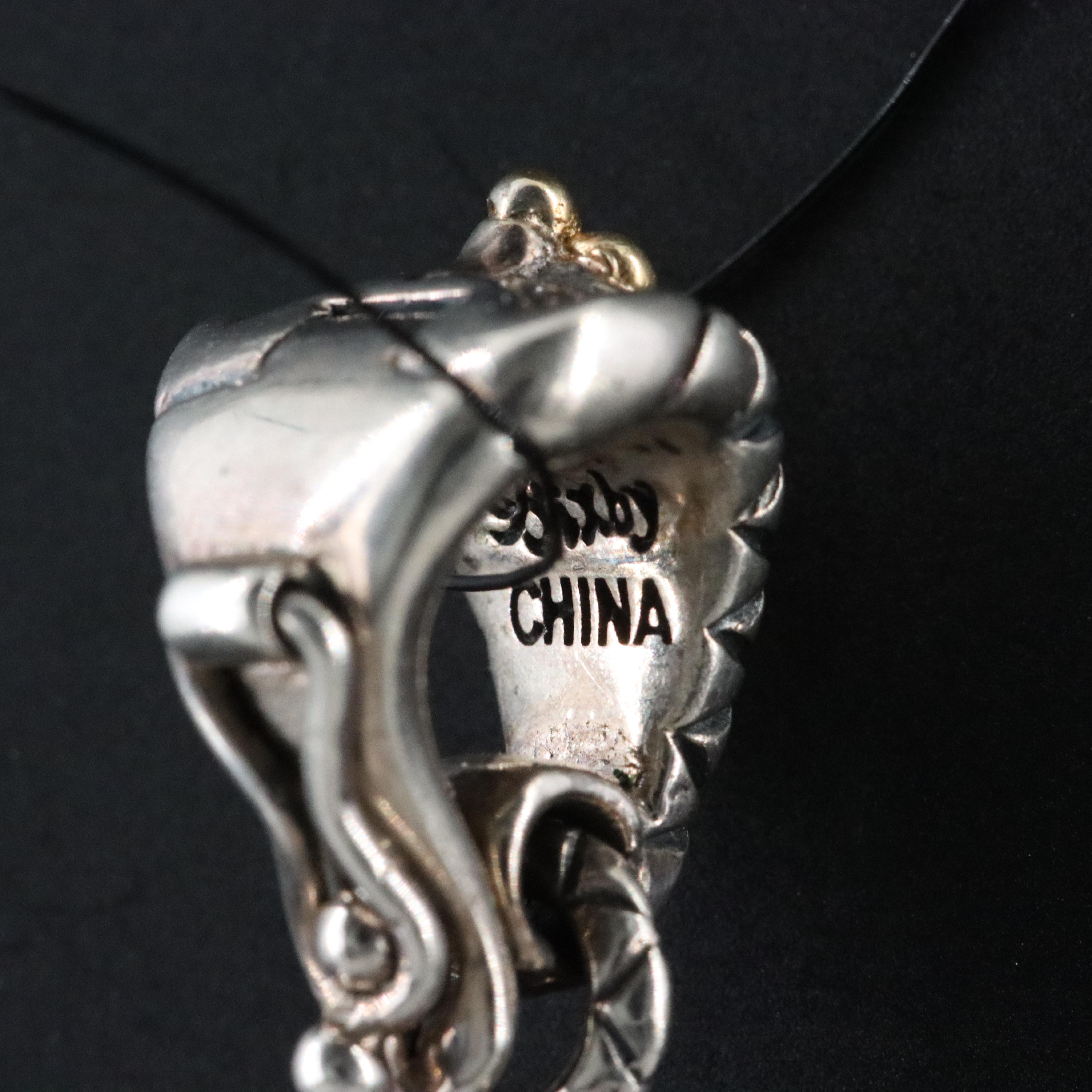 Barbara Bixby Sterling Enhancer Pendant with 18K Accents