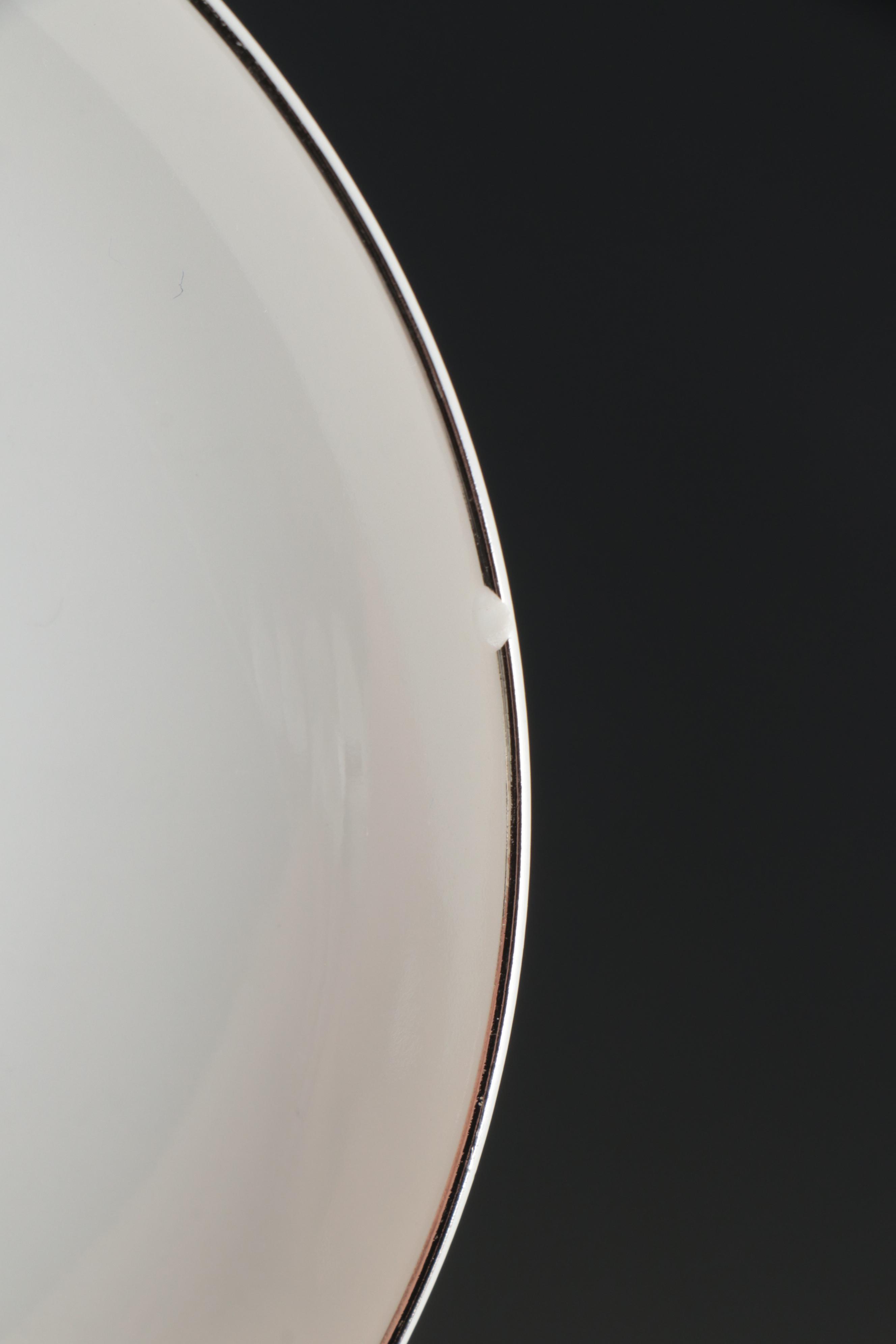 Fukagawa "Silver Wheat" Porcelain Dinnerware, Mid to Late 20th Century