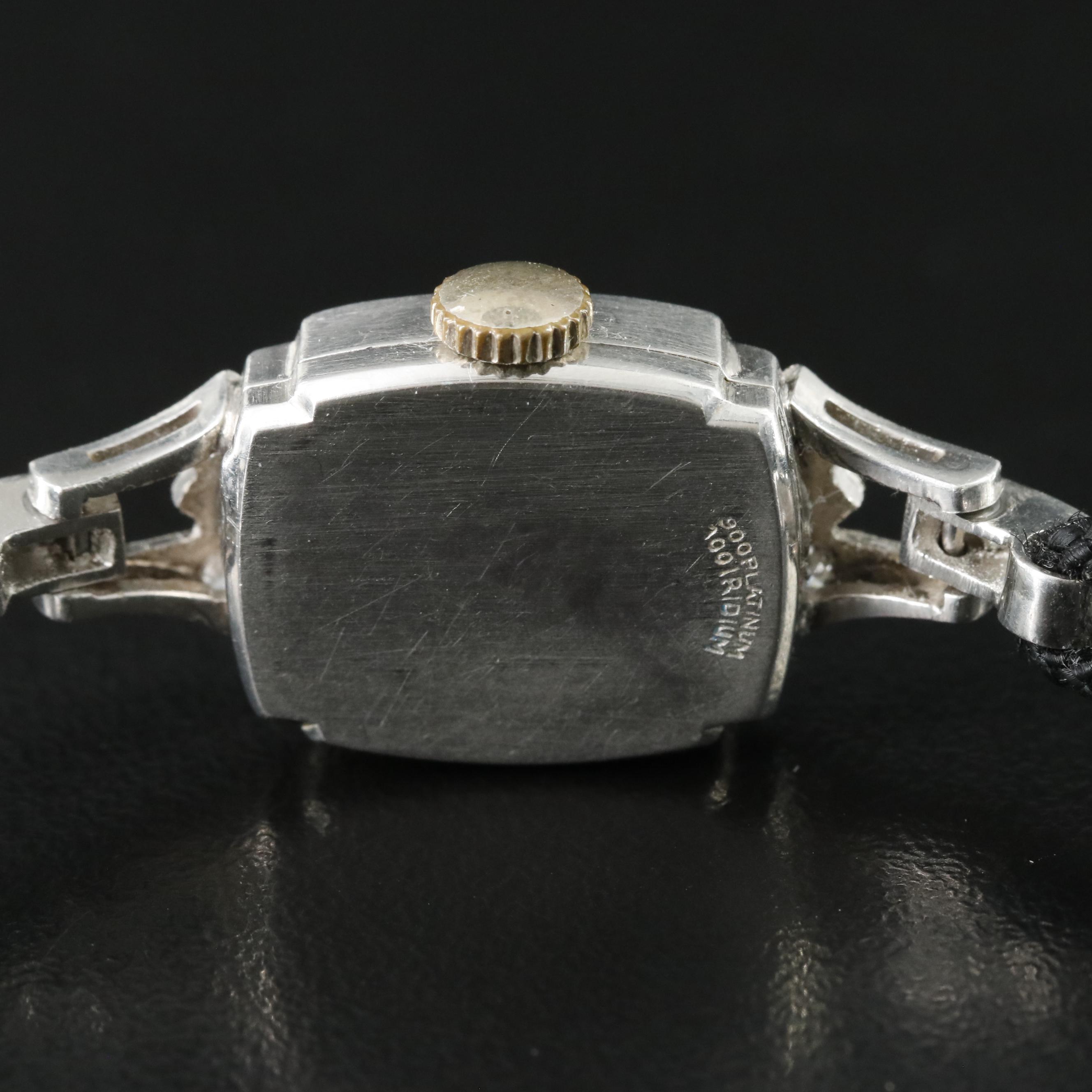 Hamilton Platinum and Diamond Watch, Vintage