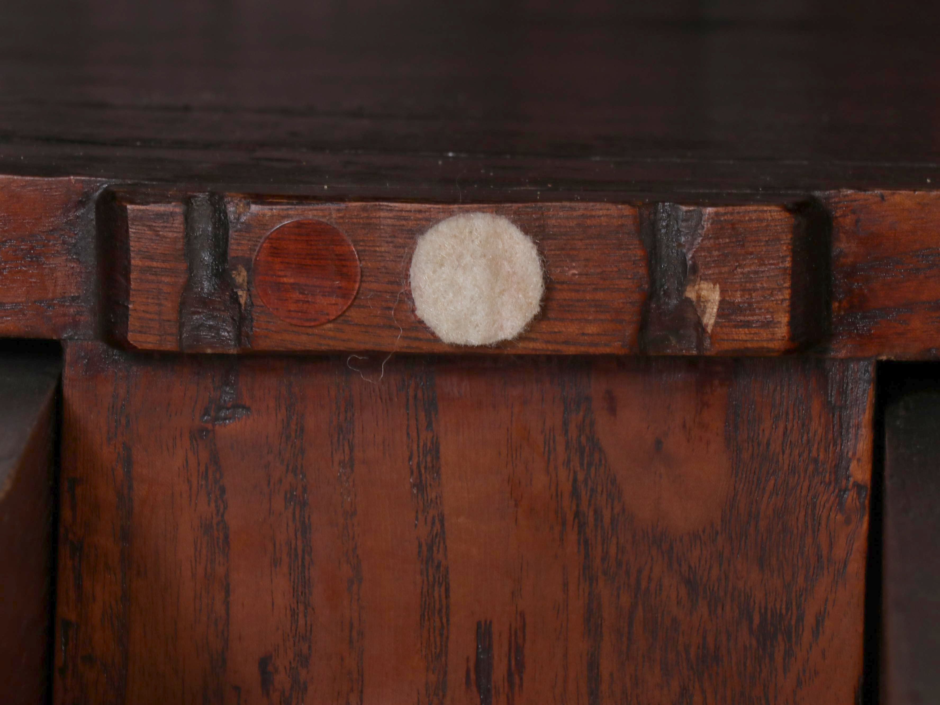 Chinese Carved Elm Wardrobe Cabinet, Late 19th to Early 20th Century