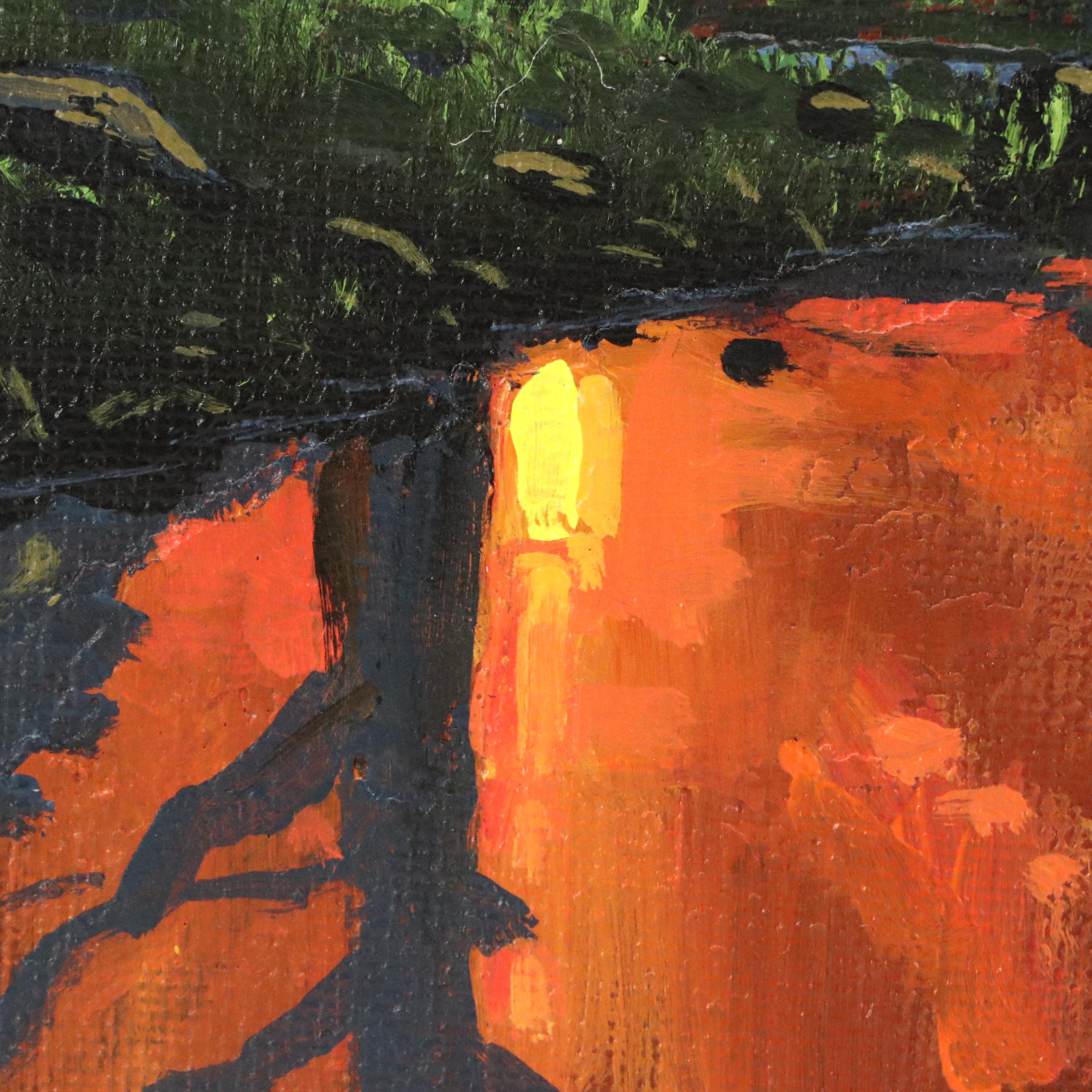 Doug "Bumo" Johnpeer Sunset Landscape Oil Painting "After Hours," 2025