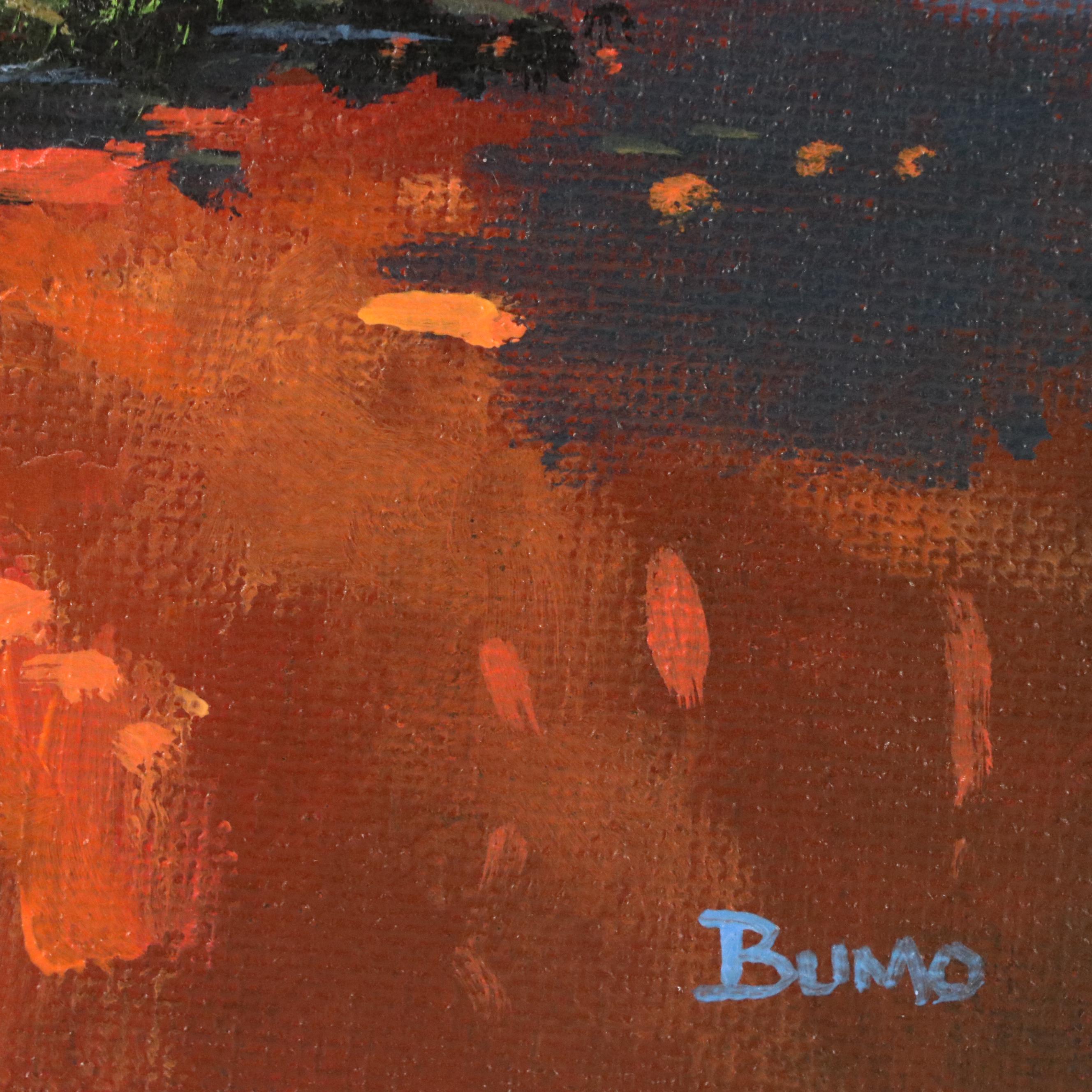 Doug "Bumo" Johnpeer Sunset Landscape Oil Painting "After Hours," 2025