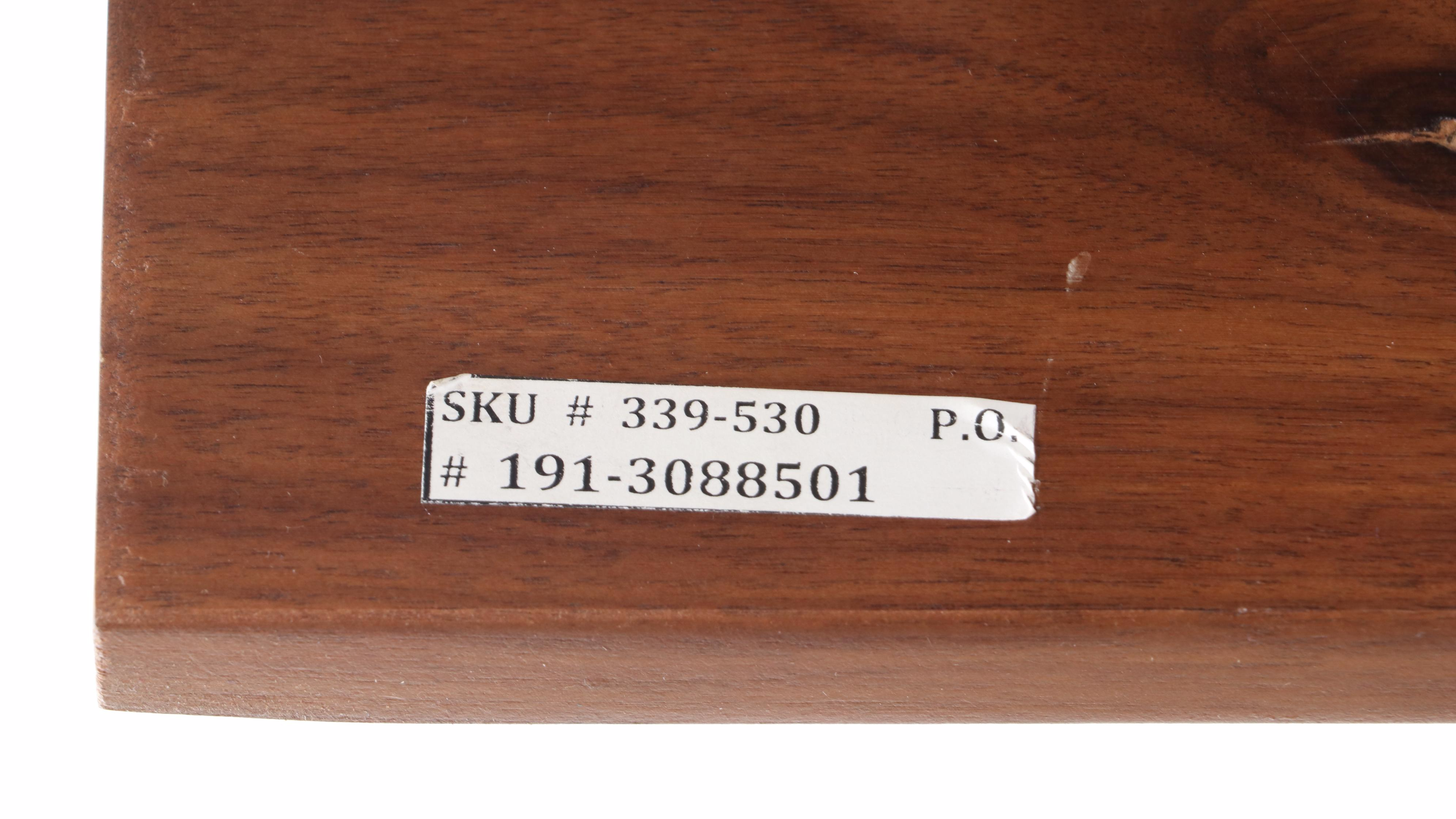 Crate & Barrel "Austin" Modernist Walnut Television Stand, 21st Century