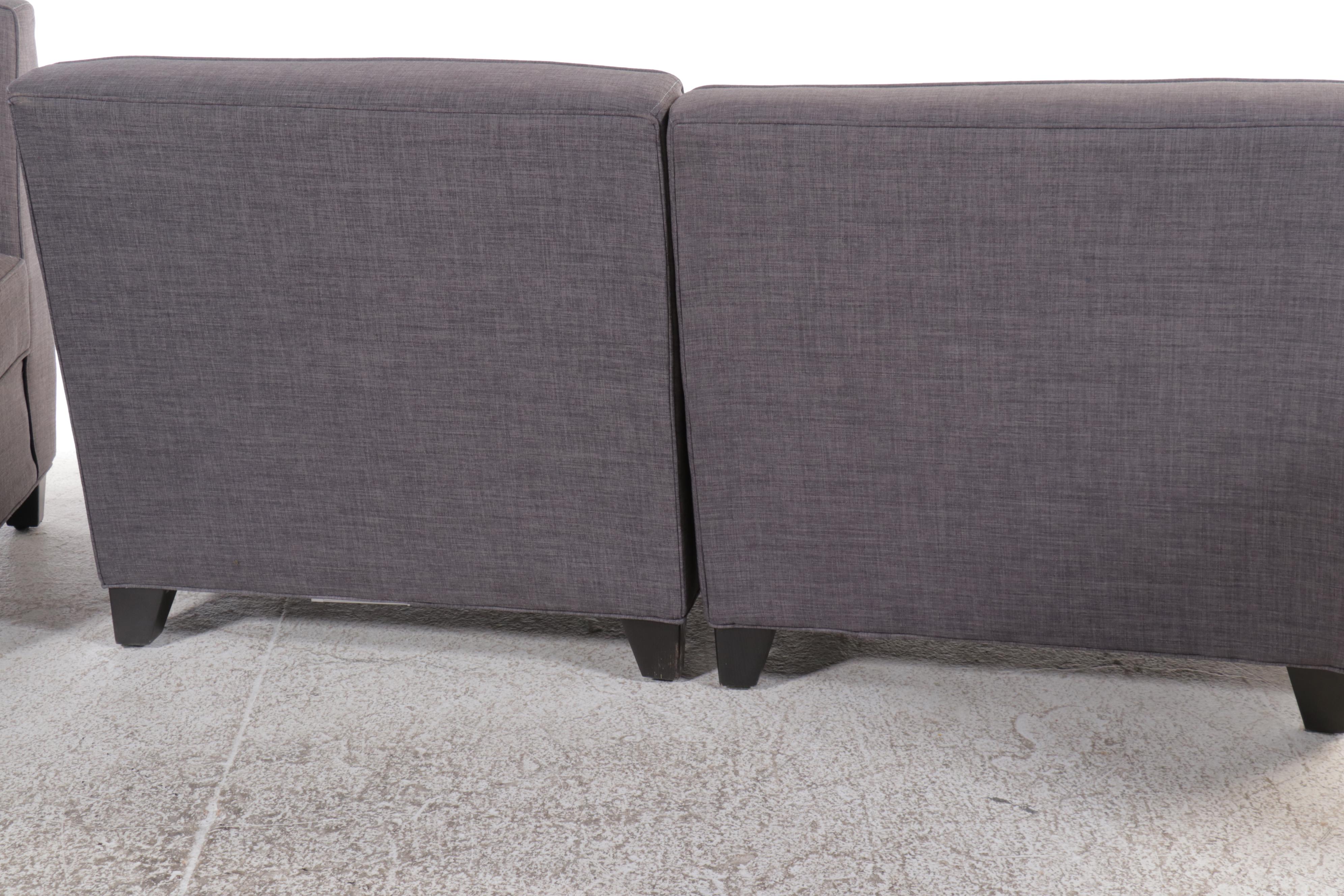 Contemporary Eight-Piece Upholstered Sectional Sofa