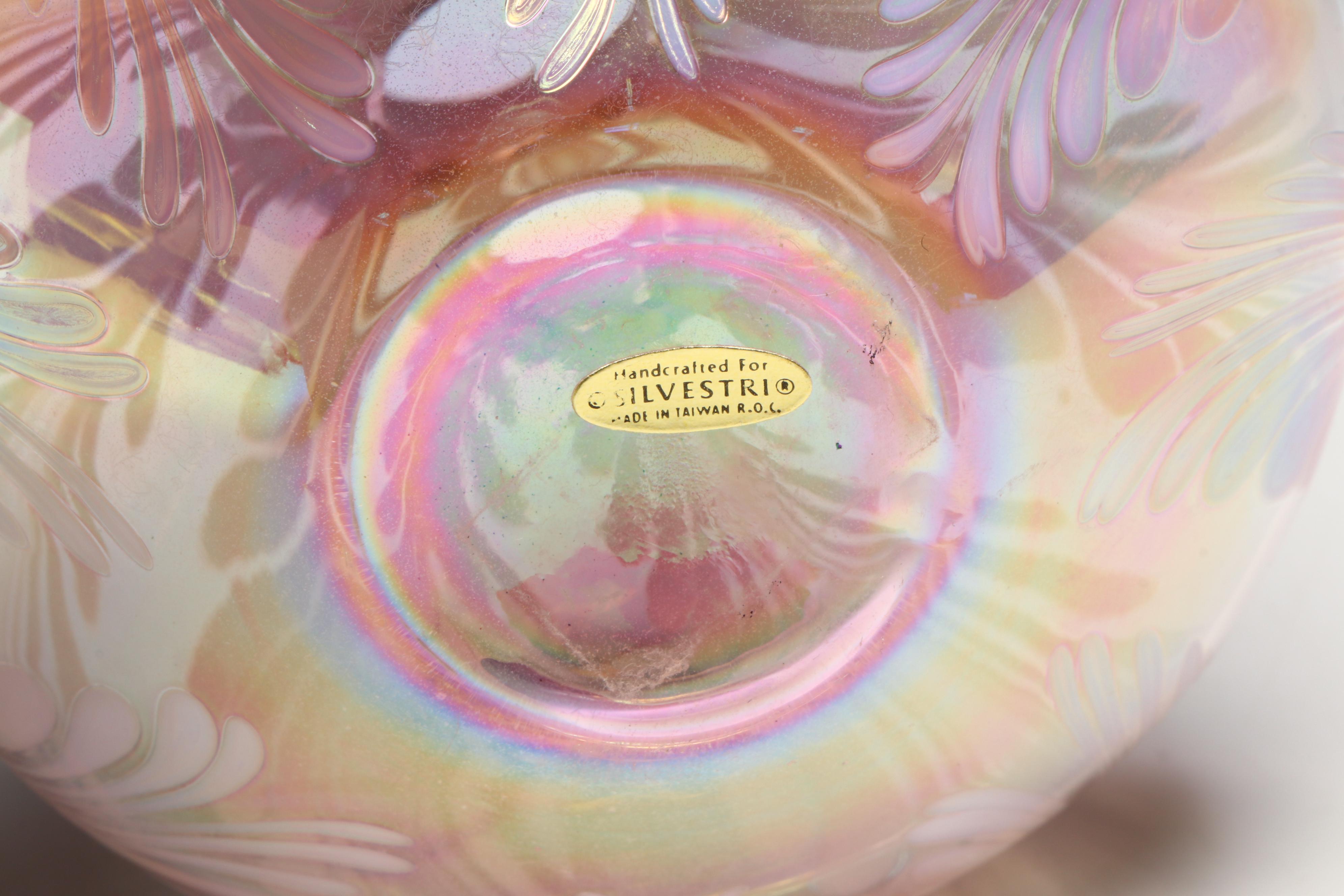 Caithness Optix and Other Glass Paperweights with Silvestri Glass Perfume Bottle