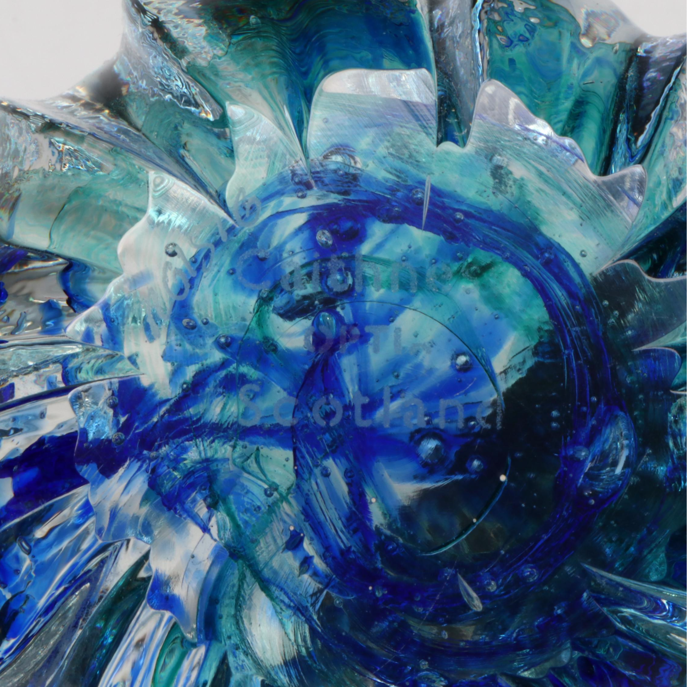 Caithness Optix and Other Glass Paperweights with Silvestri Glass Perfume Bottle