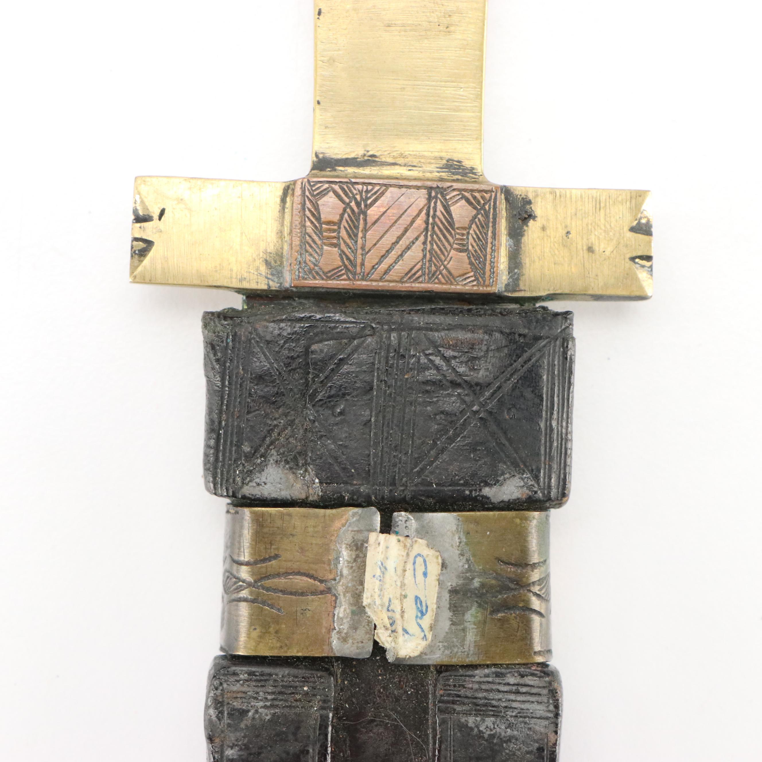 North African Engraved Tuareg Daggers with Hand-Forged Blade