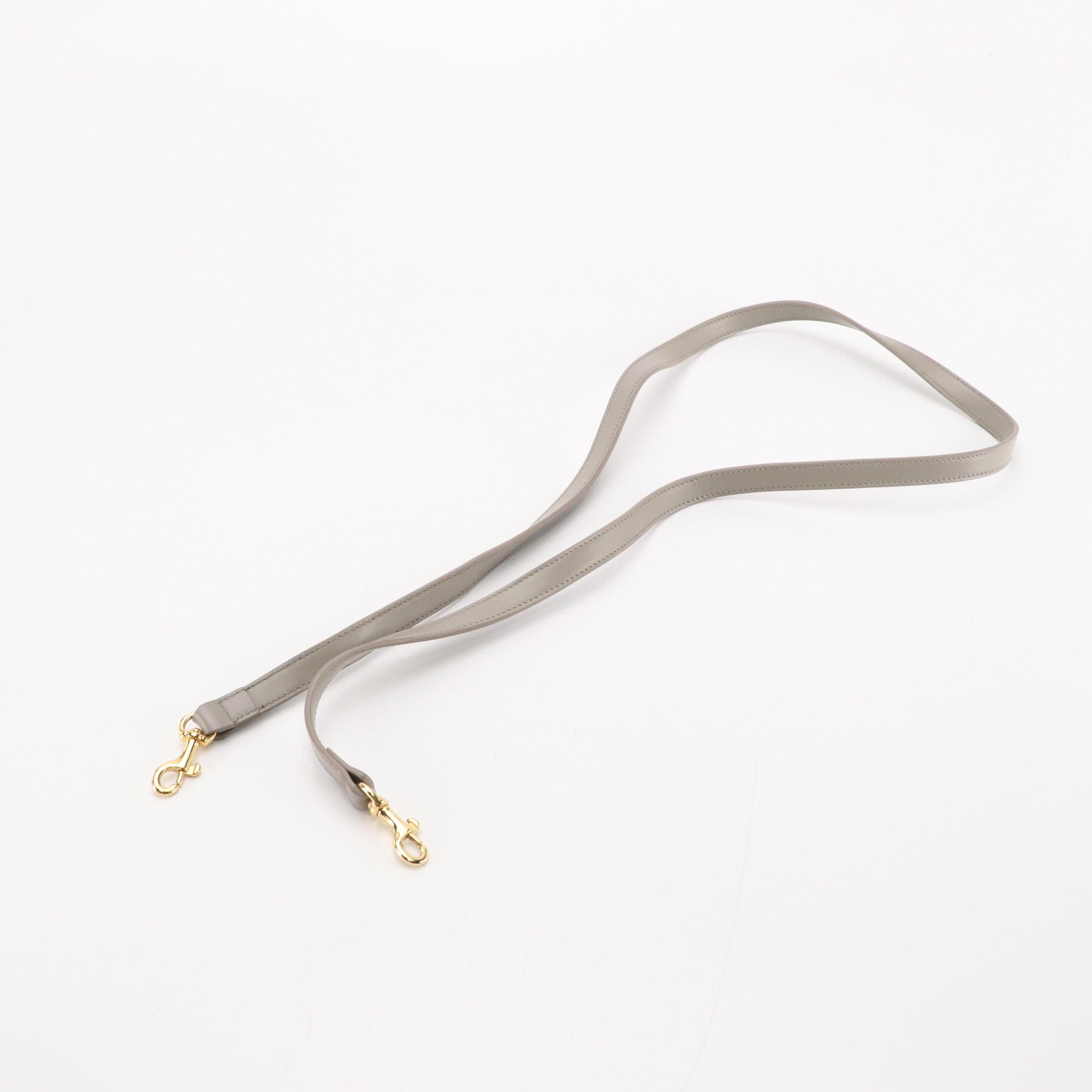 Saint Laurent Small Cabas Chyc Two-Way Bag in Gray Calfskin Leather