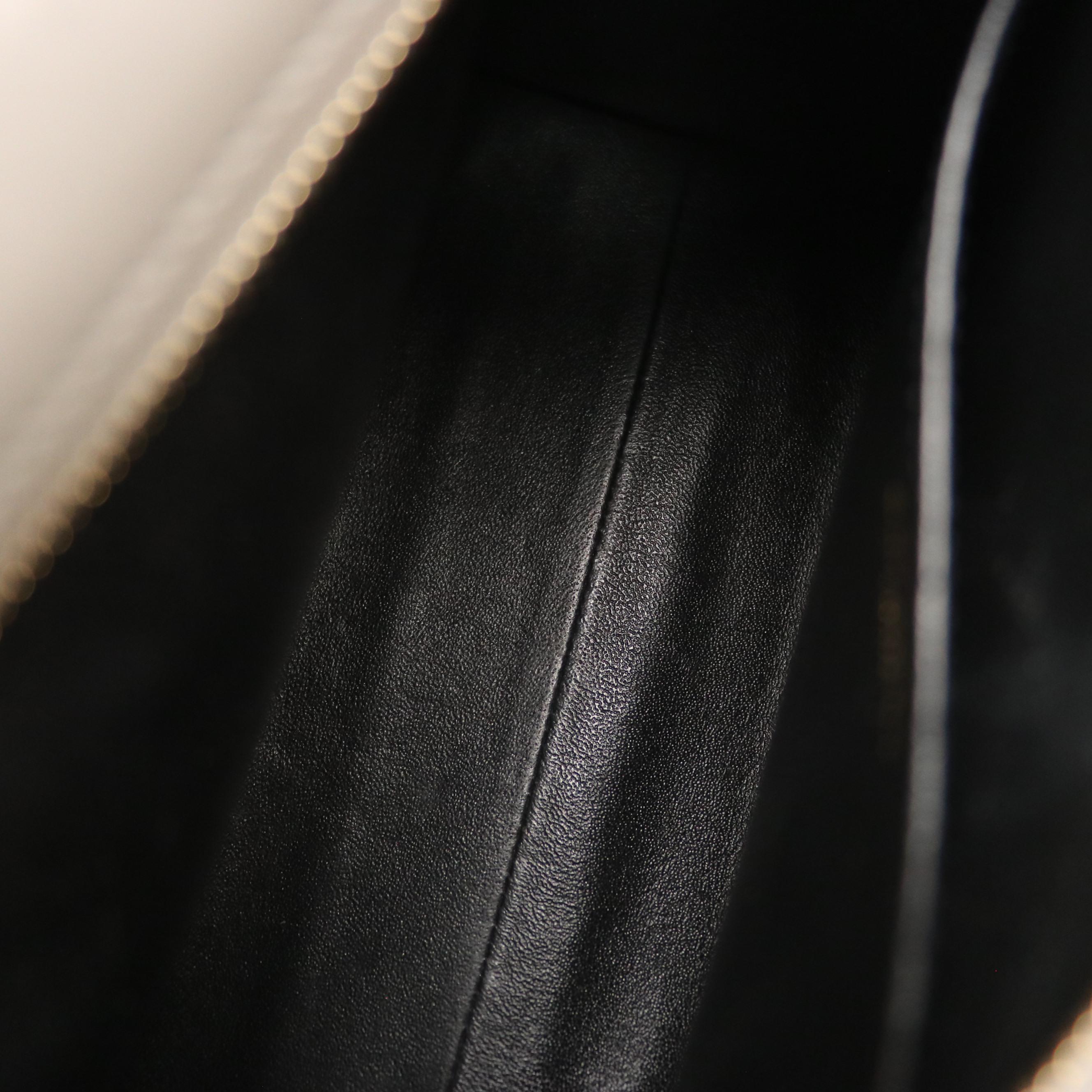 Saint Laurent Small Cabas Chyc Two-Way Bag in Gray Calfskin Leather