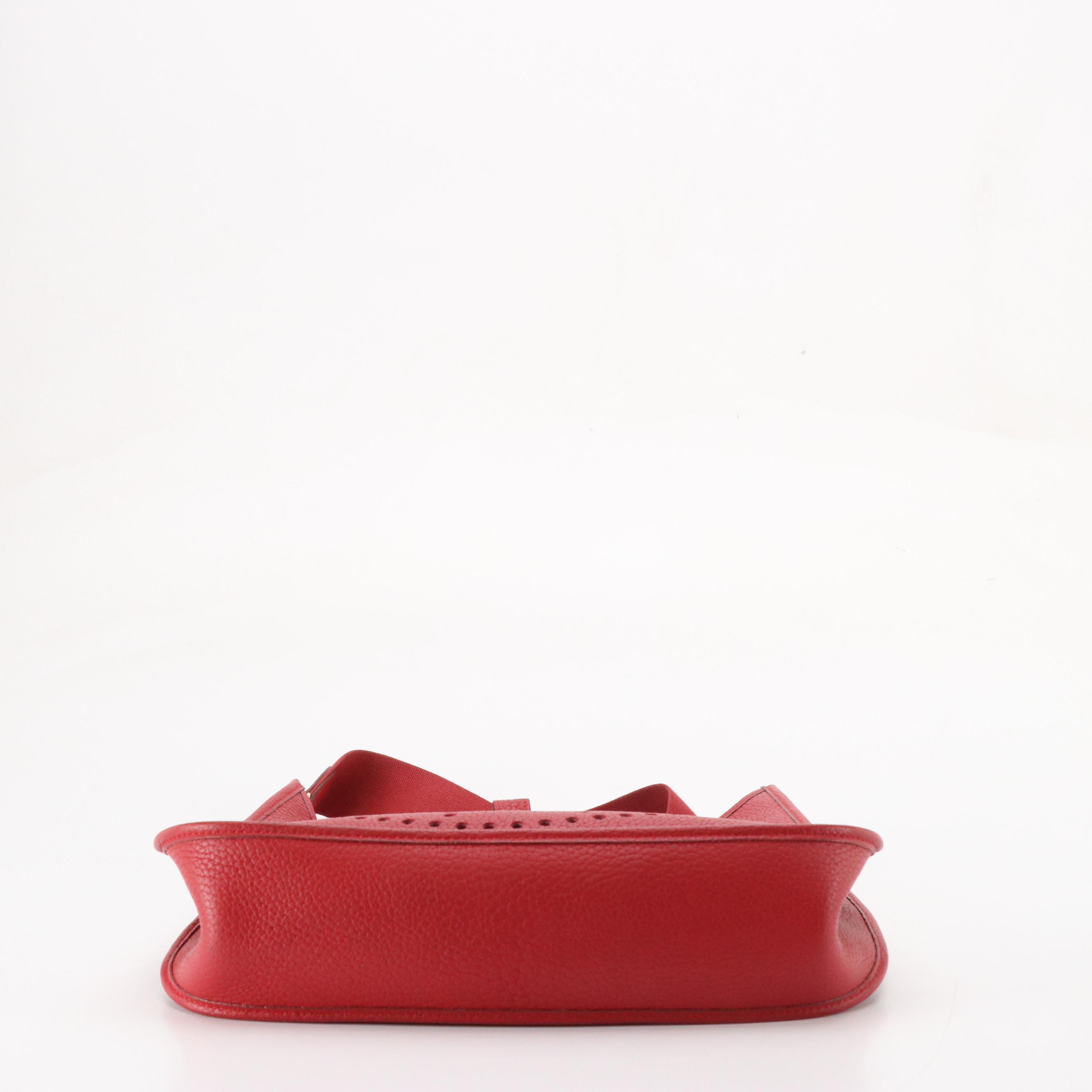 Hermès Evelyne 1 GM Bag in Rouge H Togo Leather