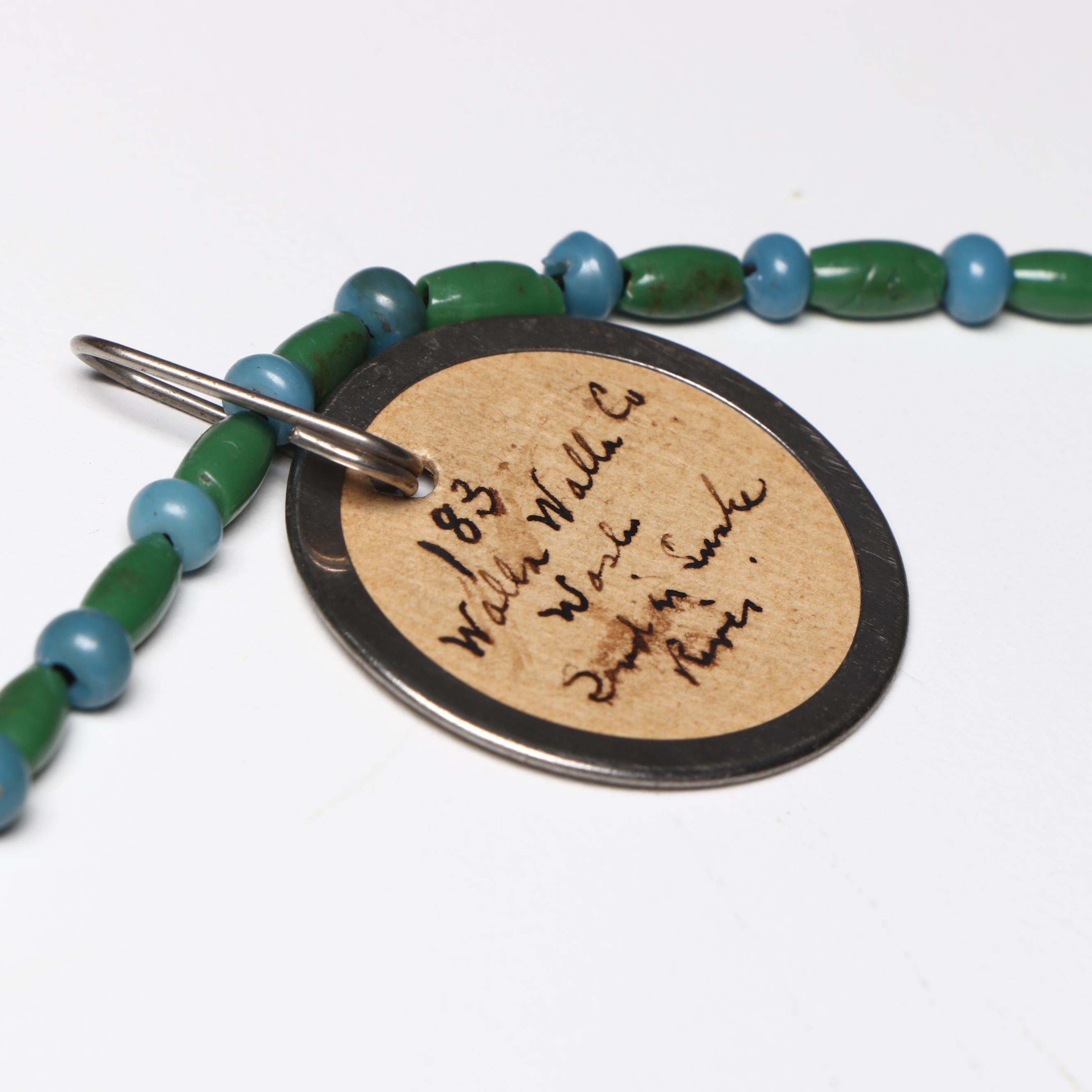 Indigenous American Pacific Northwest Stone and Glass Trade Bead Necklaces