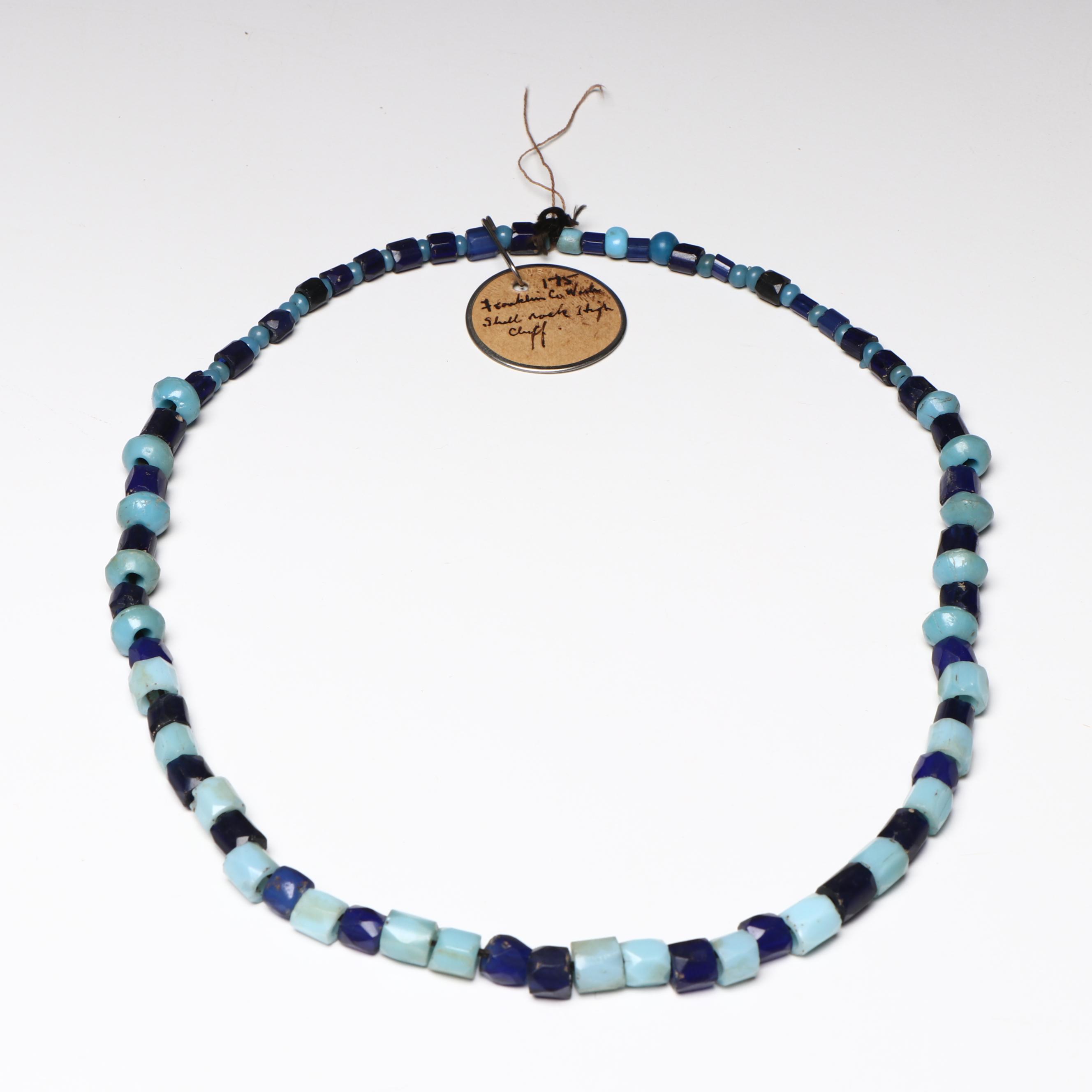 Indigenous American Pacific Northwest Stone and Glass Trade Bead Necklaces