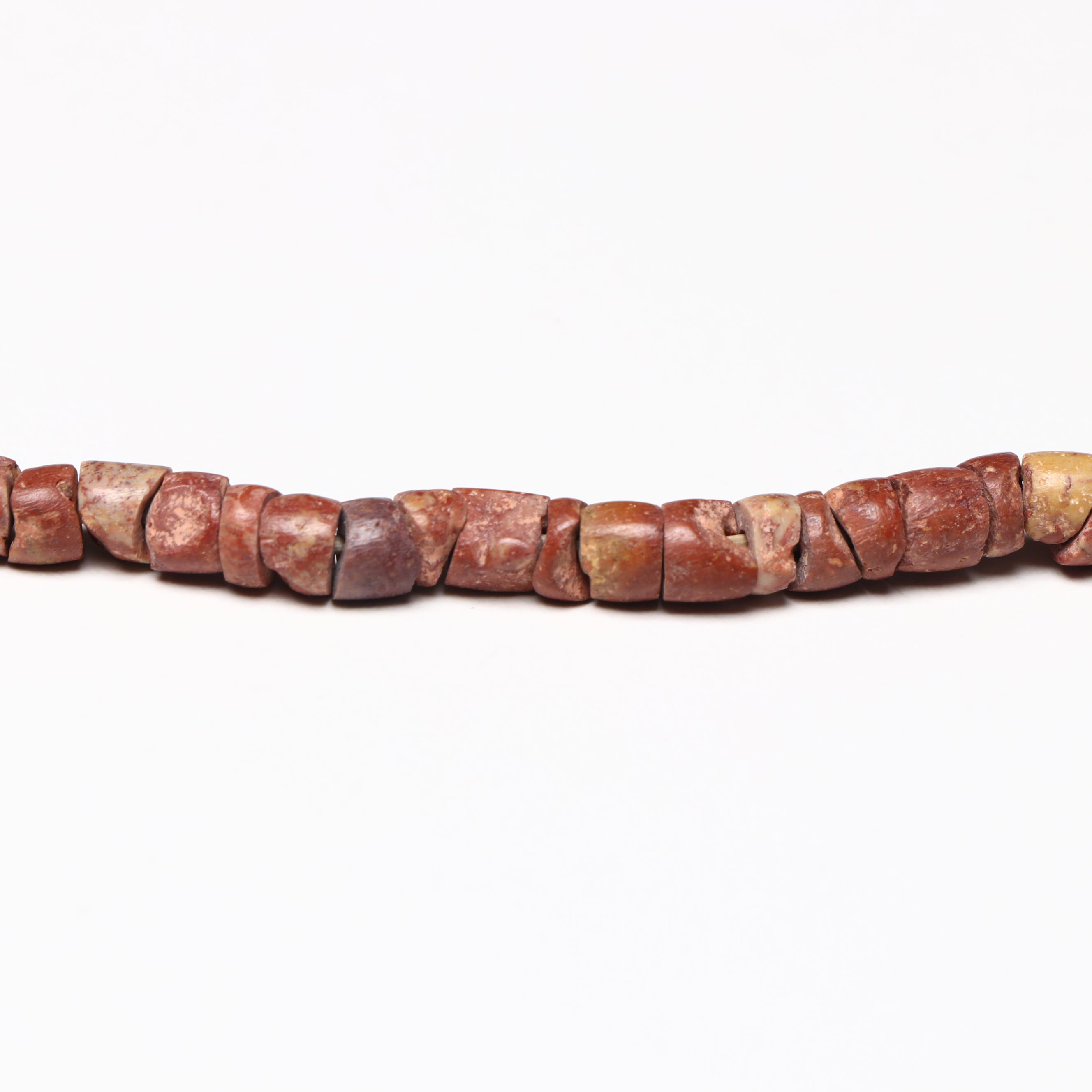 Indigenous American Pacific Northwest Stone and Glass Trade Bead Necklaces