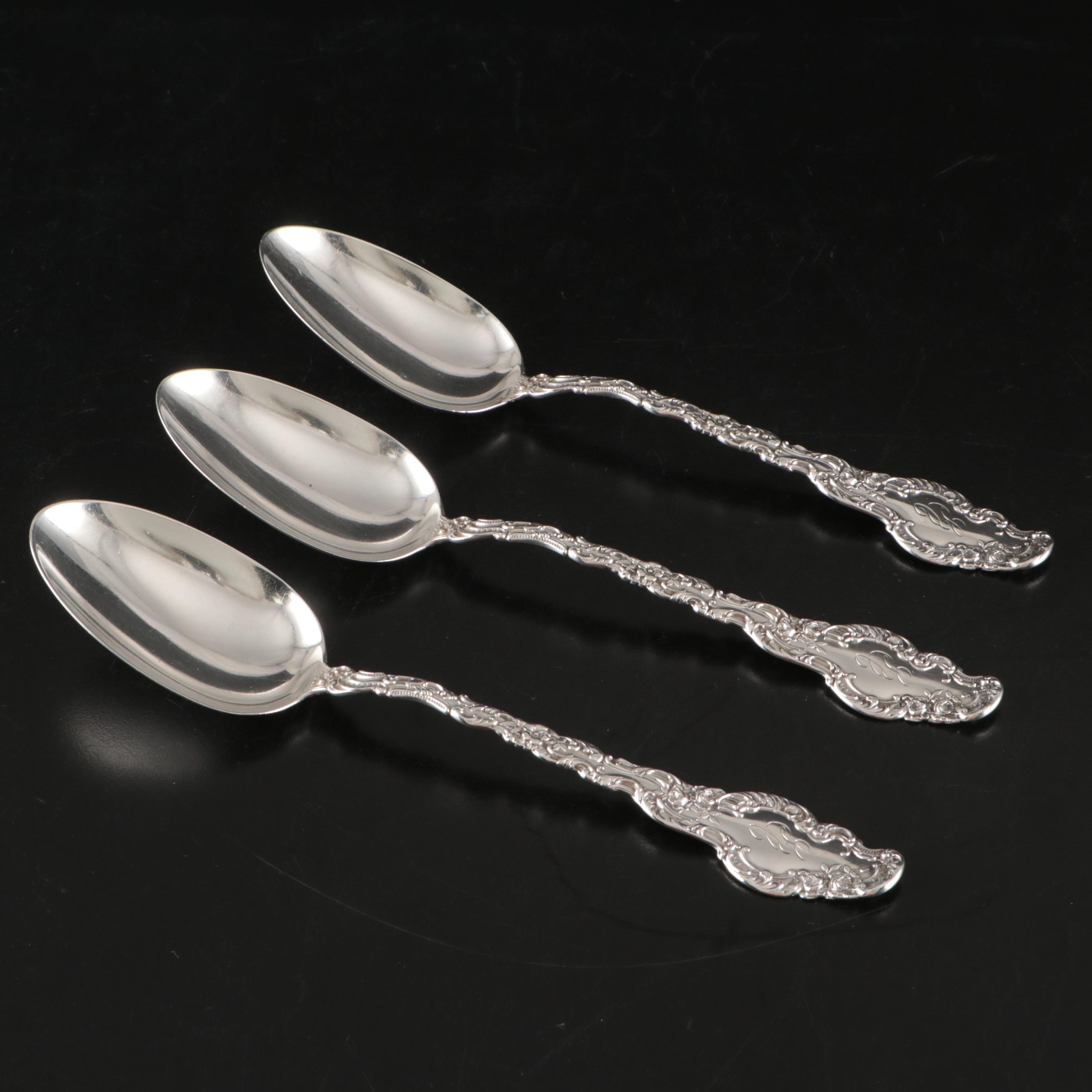 Durgin "Watteau" Sterling Silver Teaspoons, Late 19th/Early 20th Century