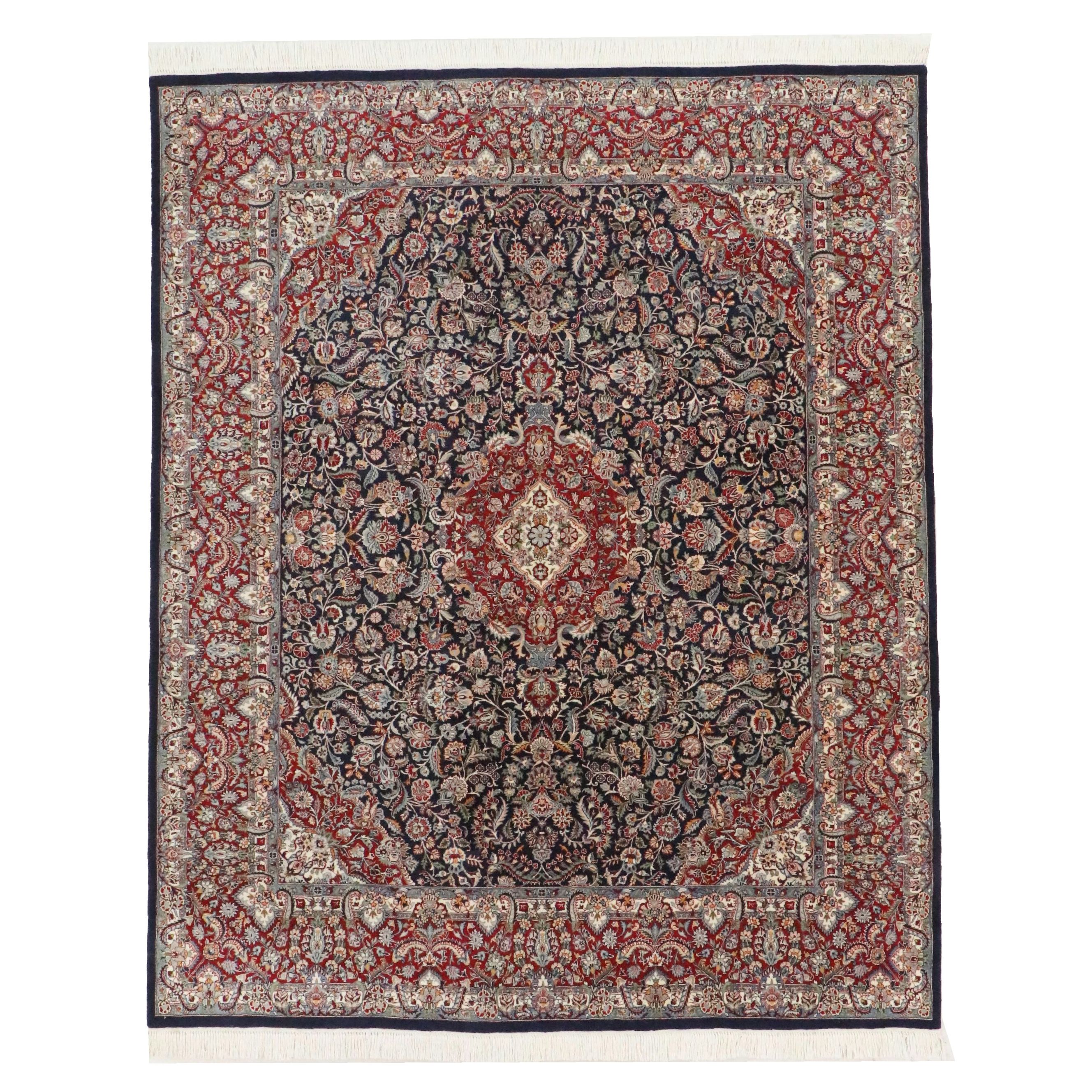 8'1 x 10'6 Hand-Knotted Persian Kerman Area Rug