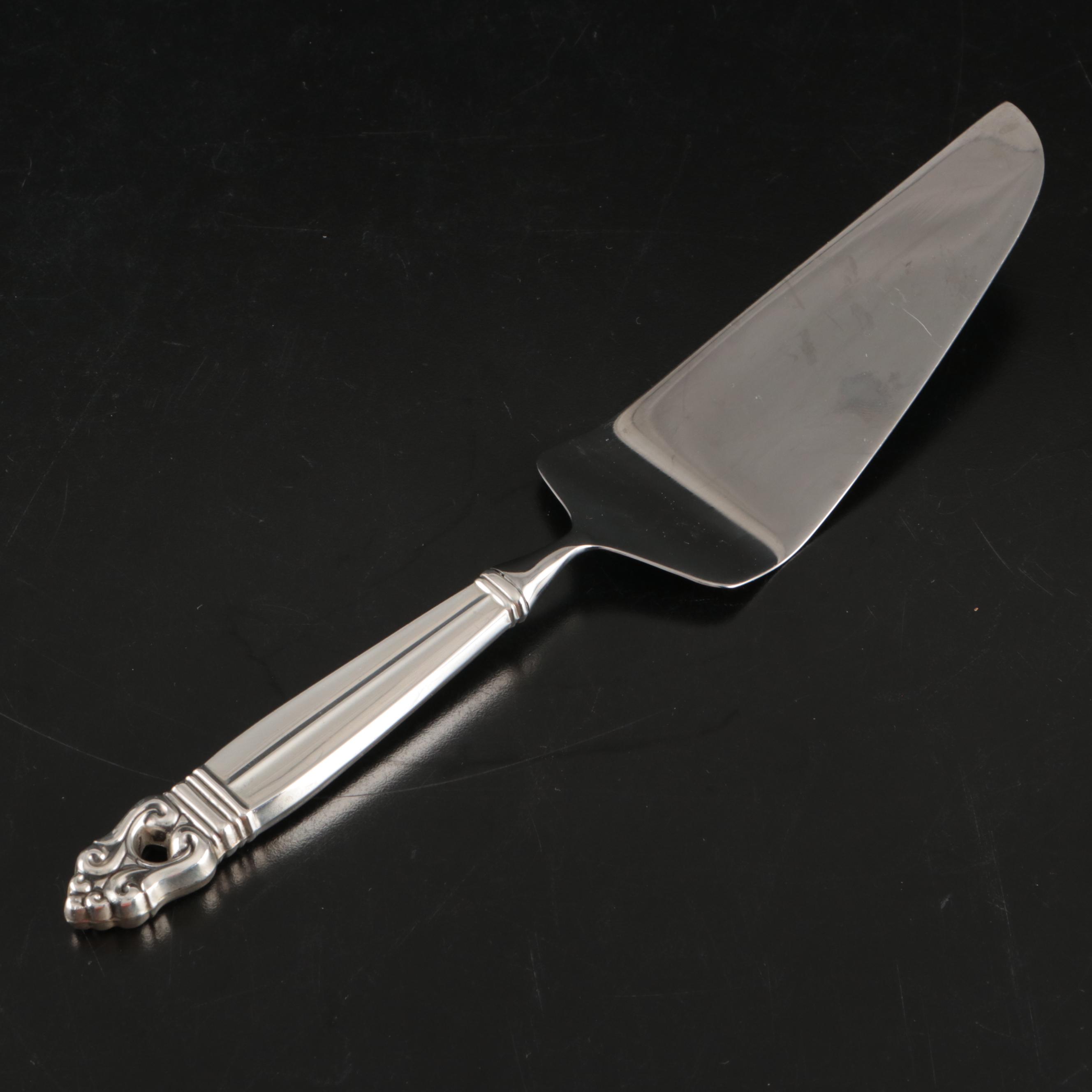 International " Royal Danish" Sterling Silver Handled Pastry Server
