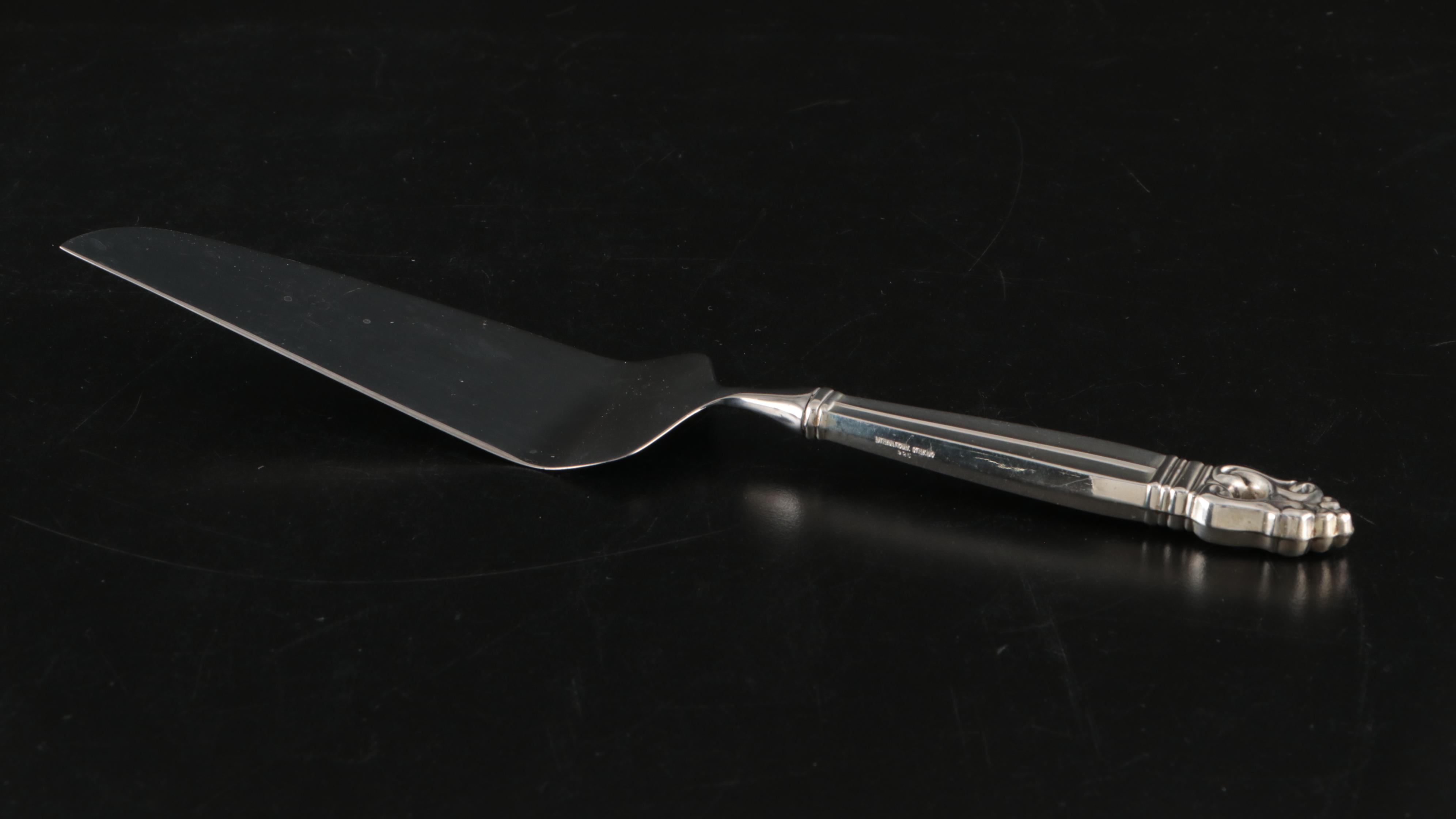 International " Royal Danish" Sterling Silver Handled Pastry Server