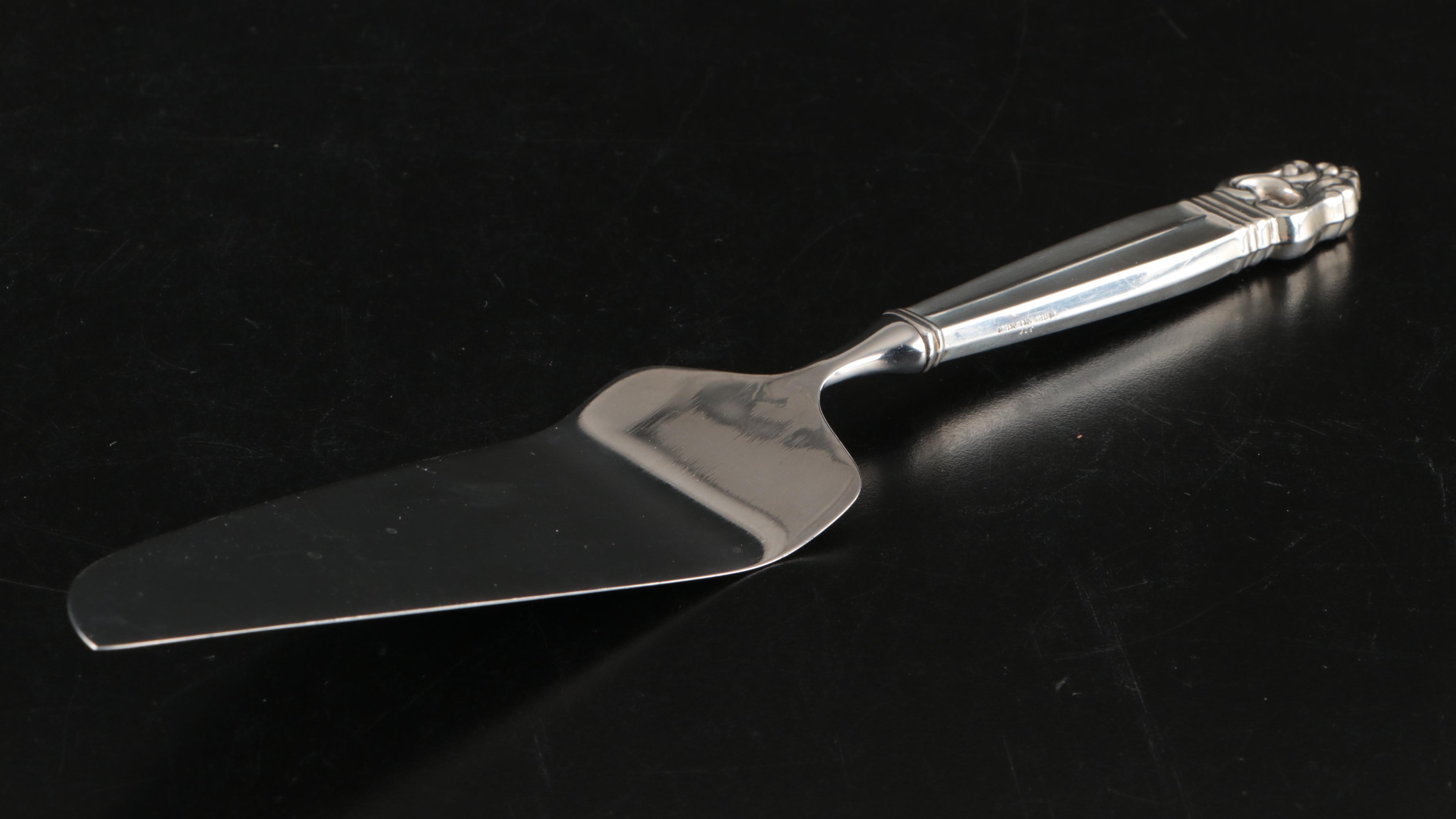 International " Royal Danish" Sterling Silver Handled Pastry Server