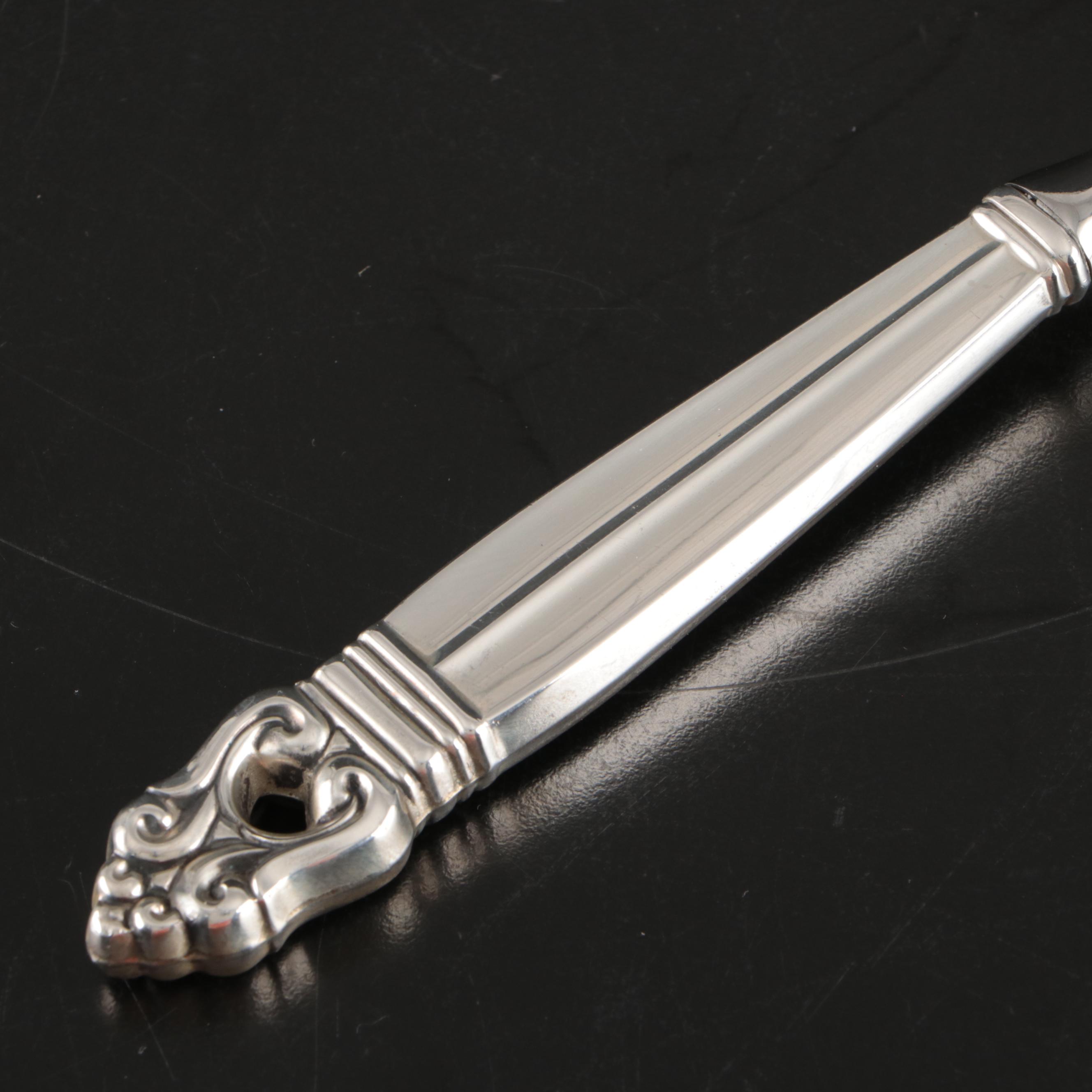 International " Royal Danish" Sterling Silver Handled Pastry Server