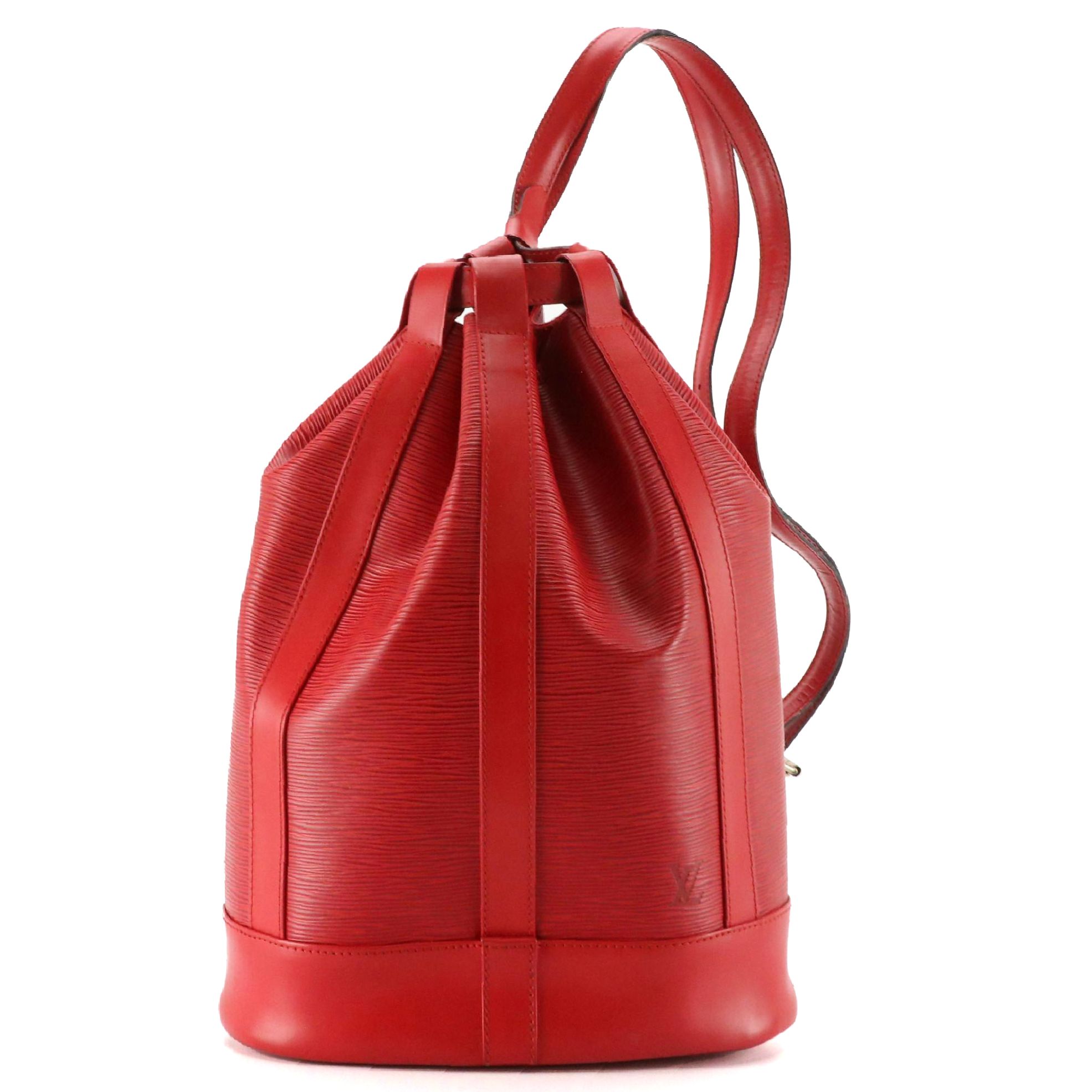 Louis Vuitton Randonnée PM Bag in Castilian Red Epi/Smooth Leather
