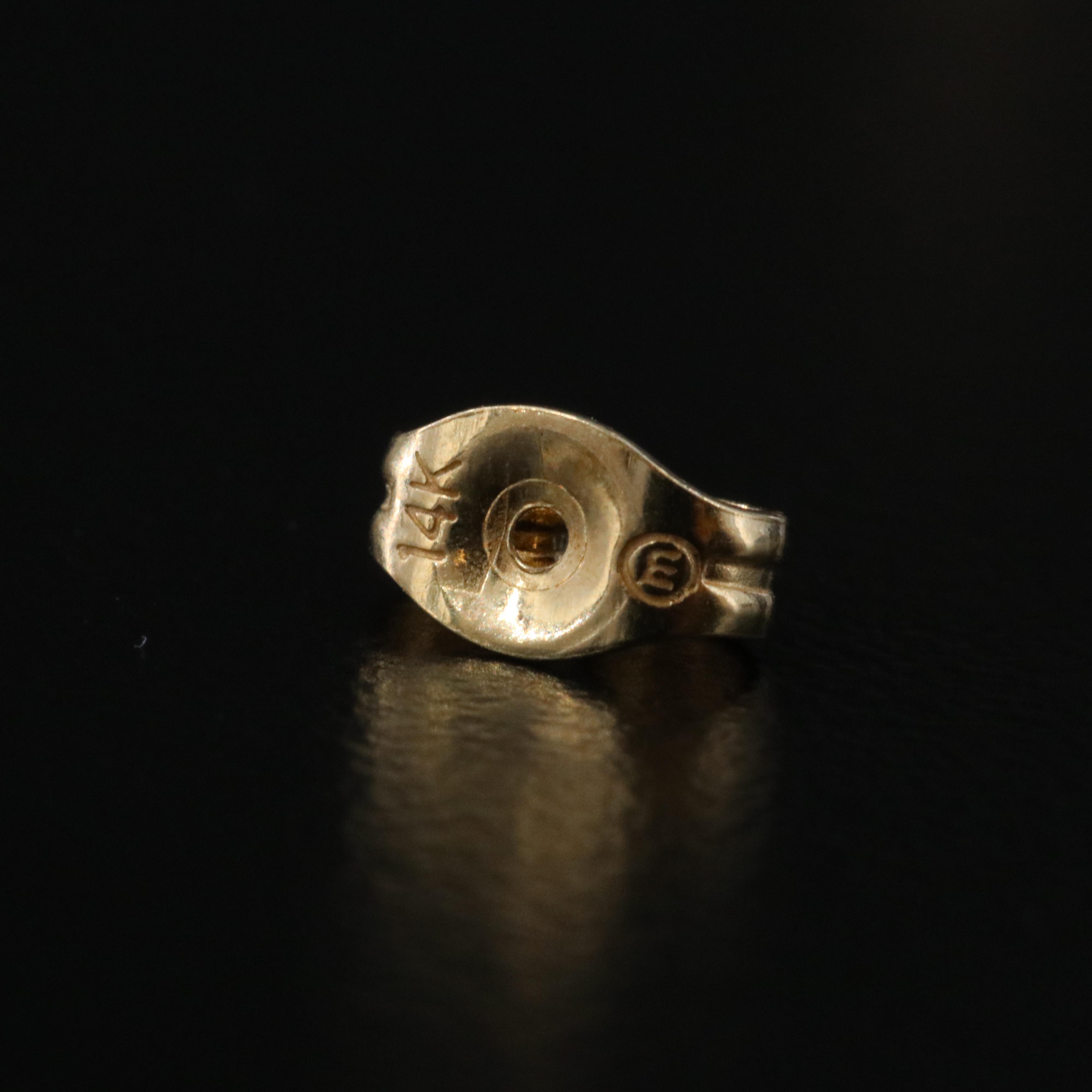 14K Pearl and Diamond Earrings