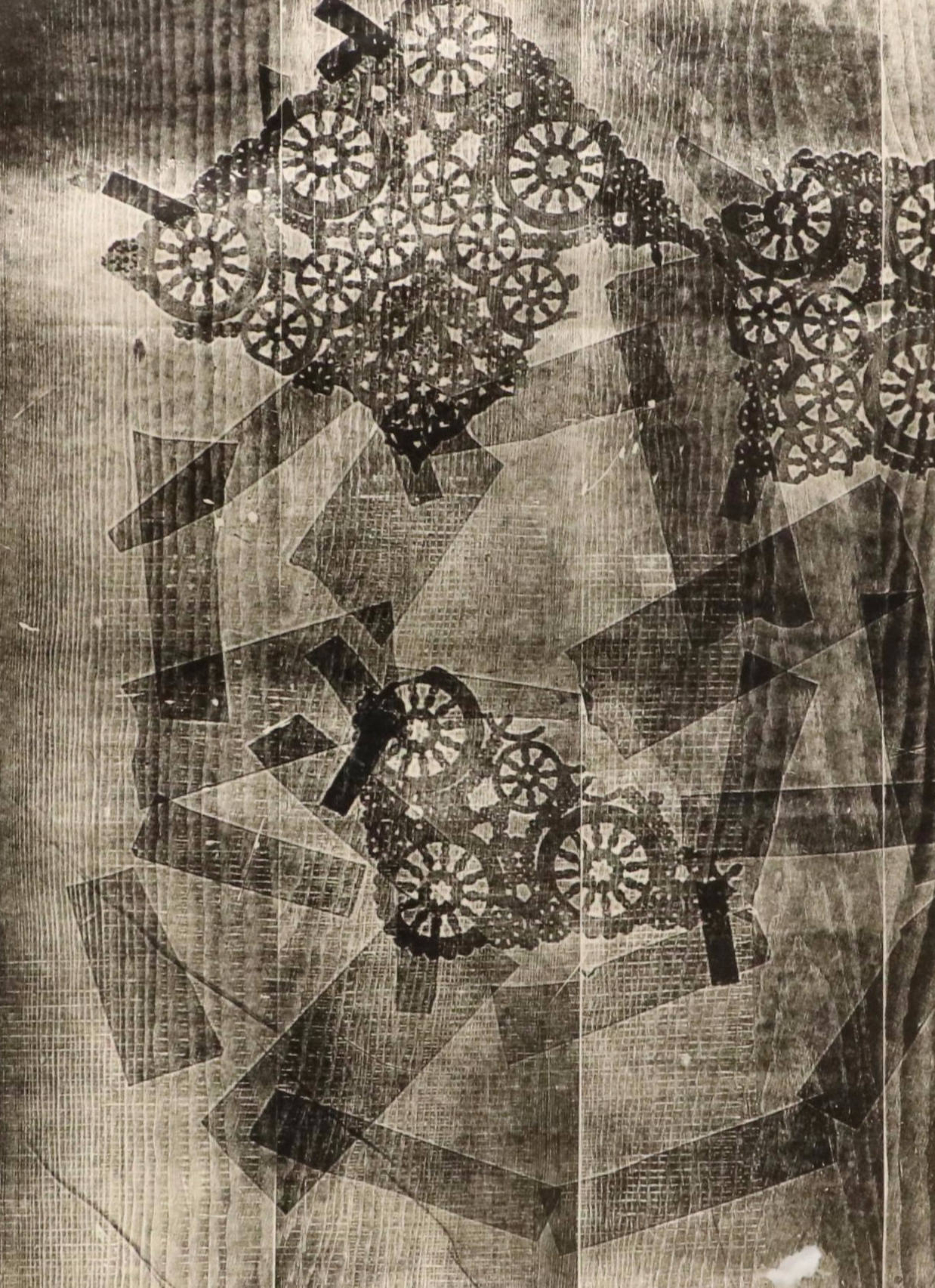 Margaret Wenstrup Abstract Collagraph and More Figural Relief Prints, 1958