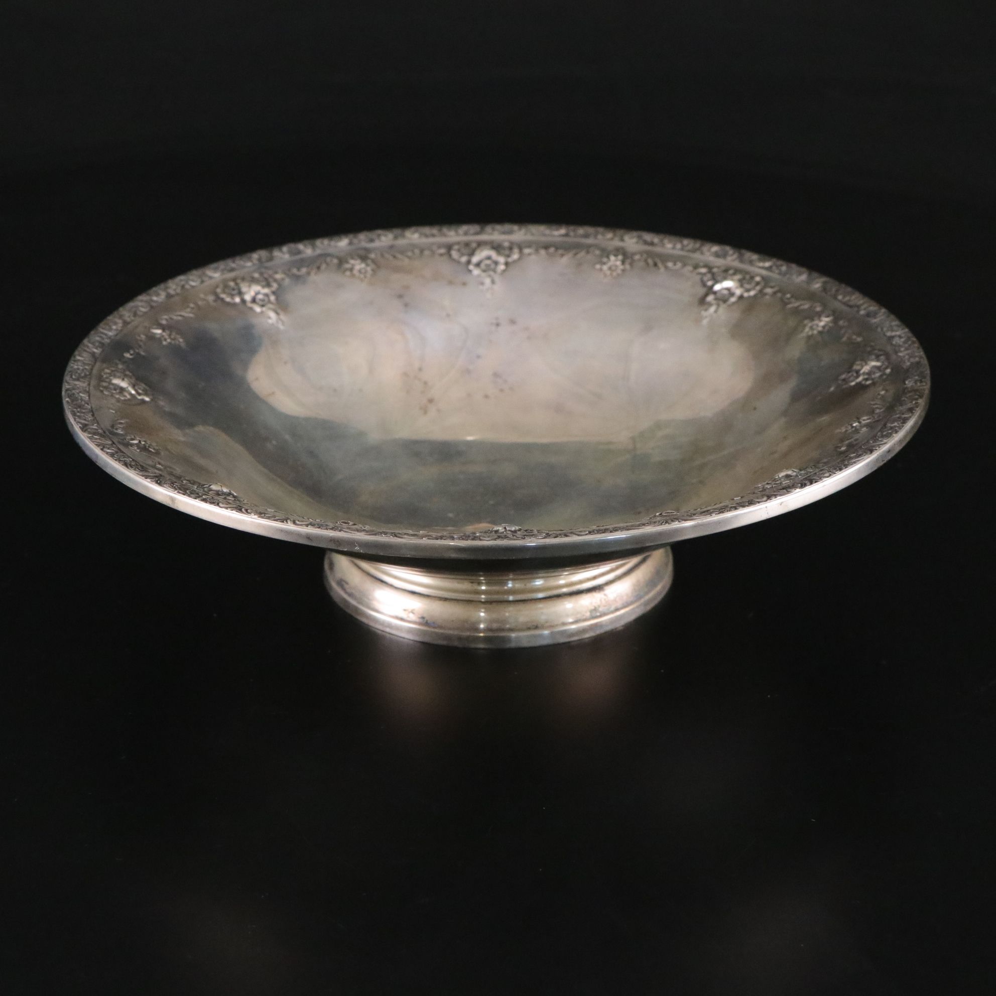 Wallace Sterling Silver Pedestal Bowl, Early to Mid-20th Century