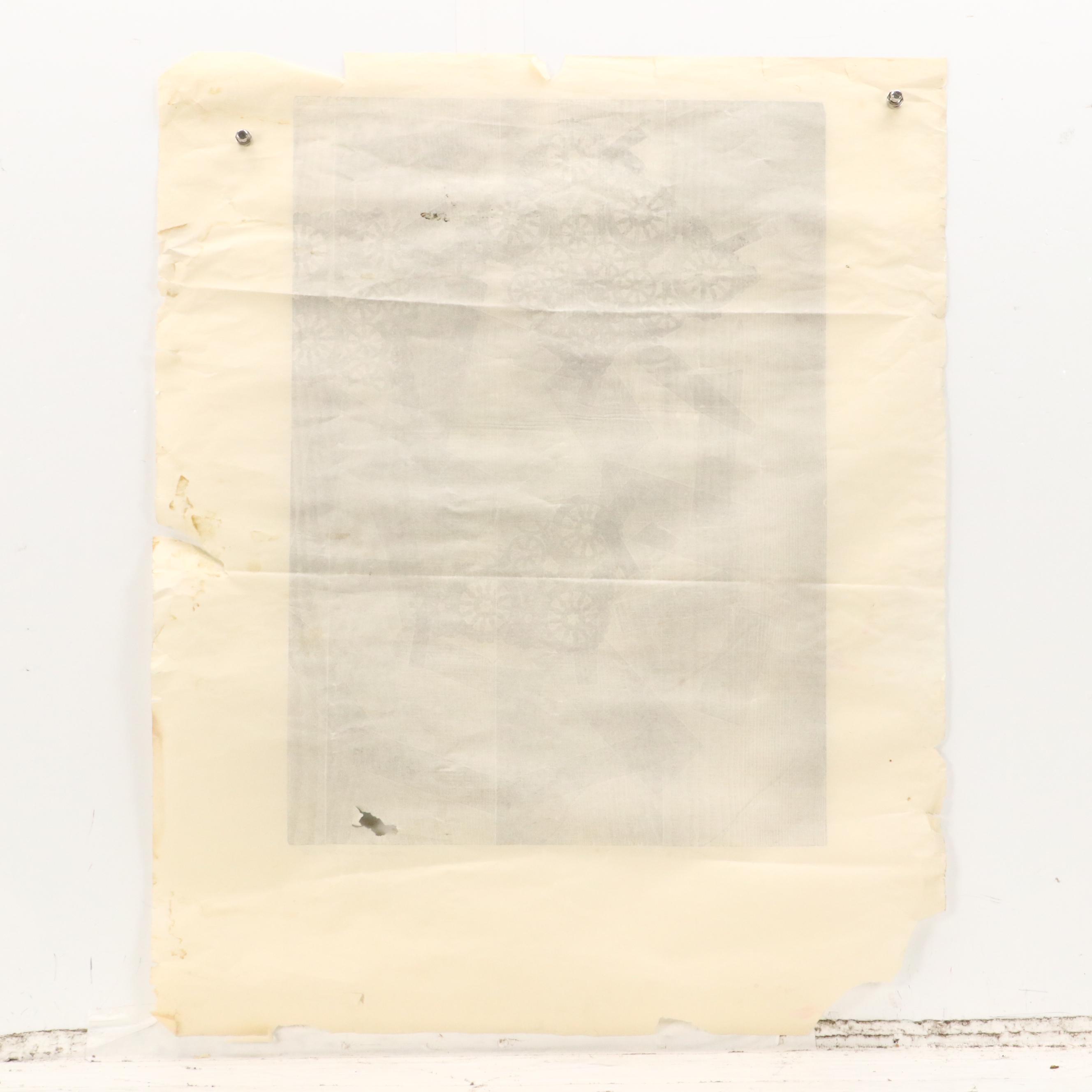 Margaret Wenstrup Abstract Collagraph and More Figural Relief Prints, 1958