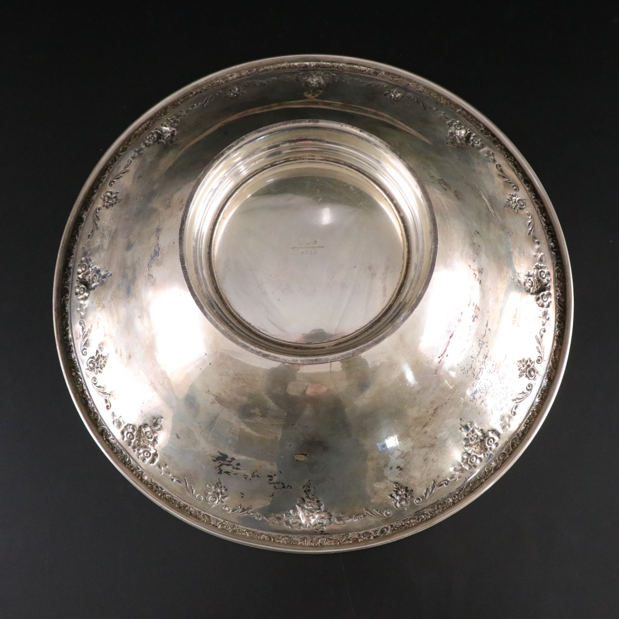Wallace Sterling Silver Pedestal Bowl, Early to Mid-20th Century