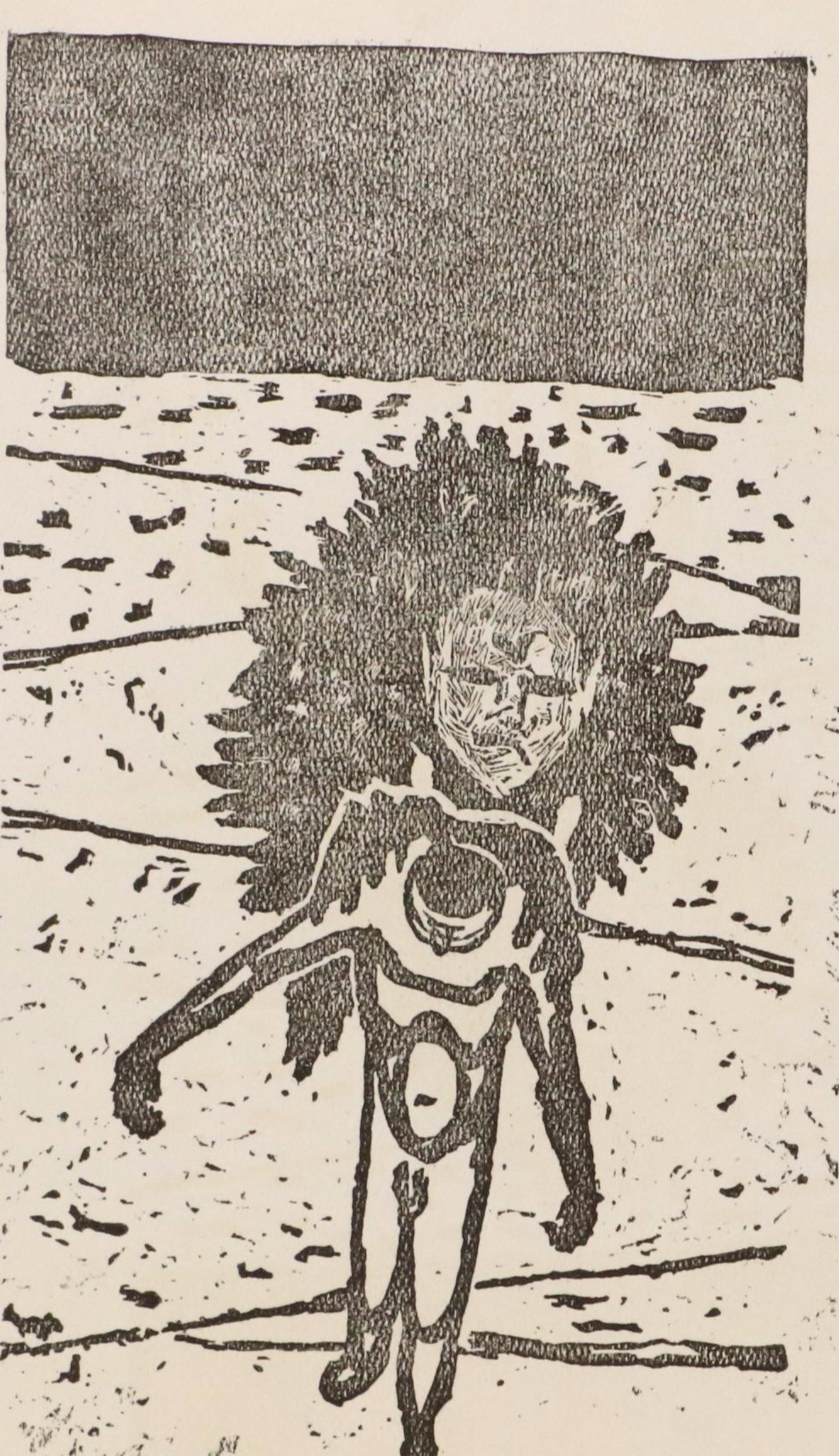 Margaret Wenstrup Abstract Collagraph and More Figural Relief Prints, 1958