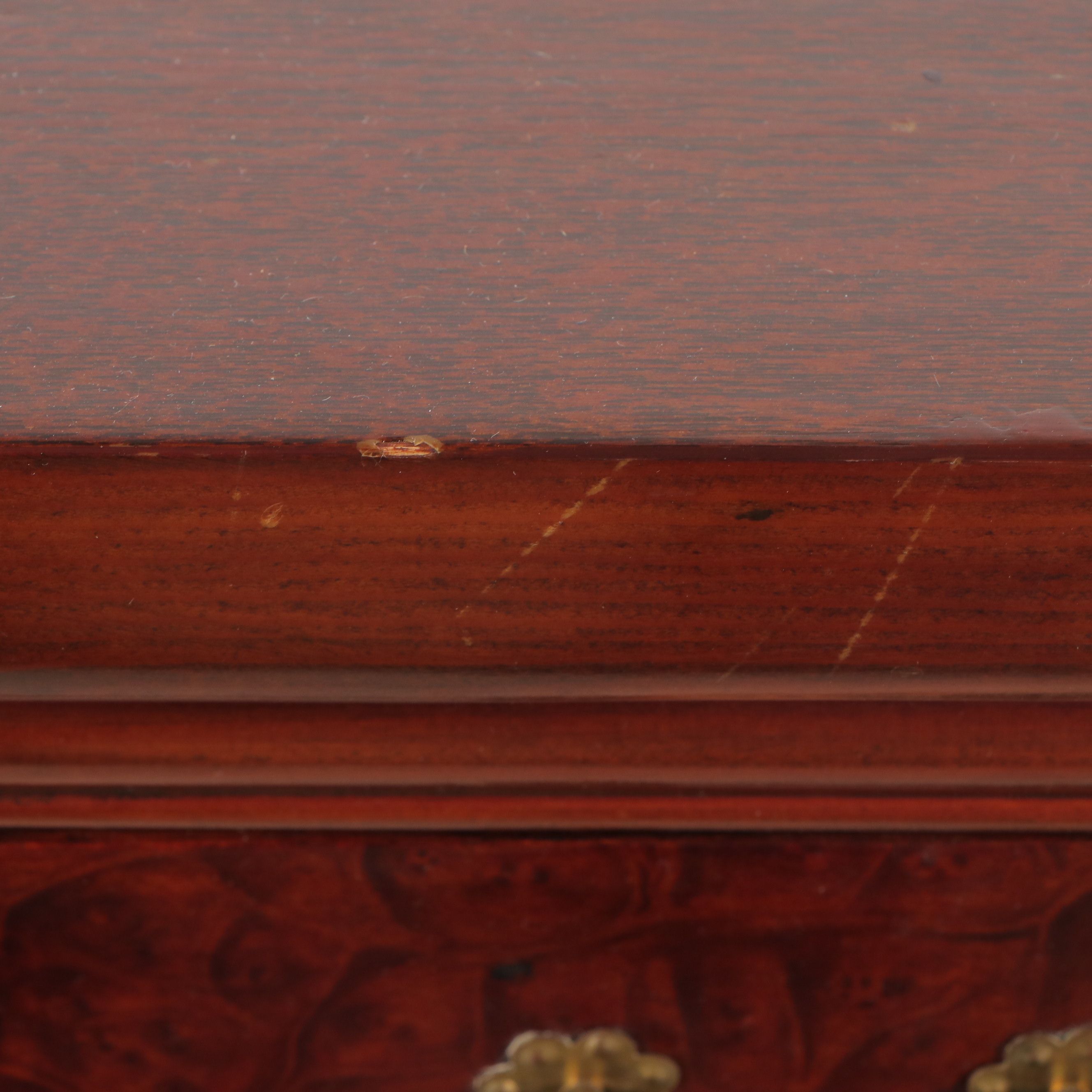 Chinese Burlwood and Elm Buffet, 20th Century