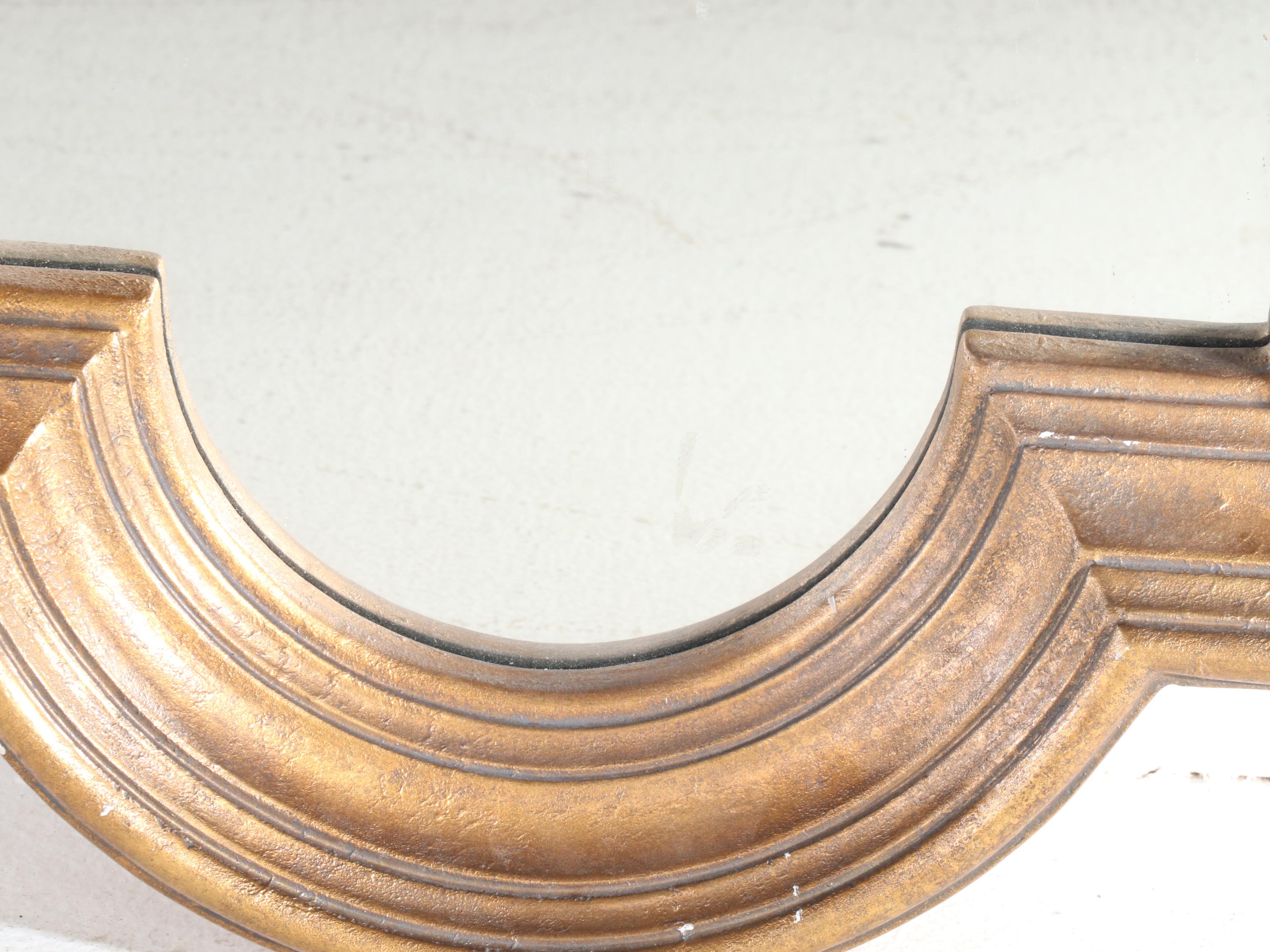 Italian Style Gilt Quatrefoil  Wall Mirror