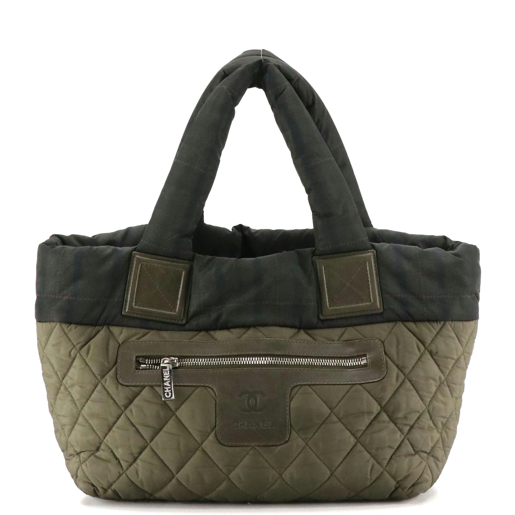 Chanel Quilted Nylon and Leather Coco Cocoon Tote