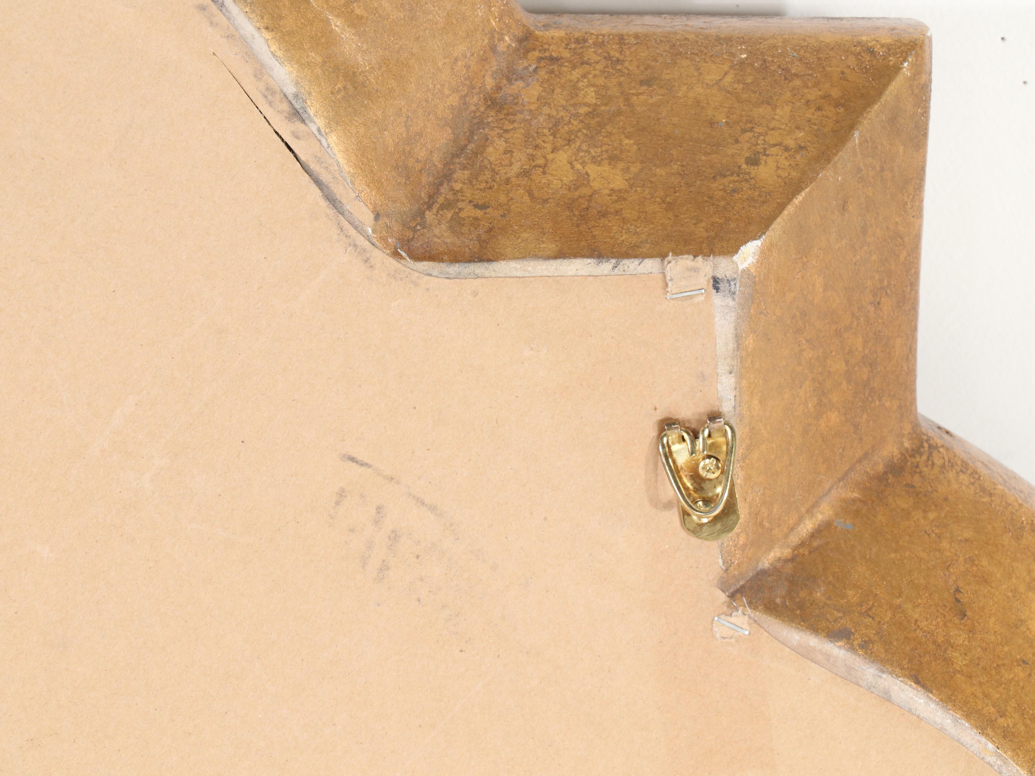 Italian Style Gilt Quatrefoil  Wall Mirror