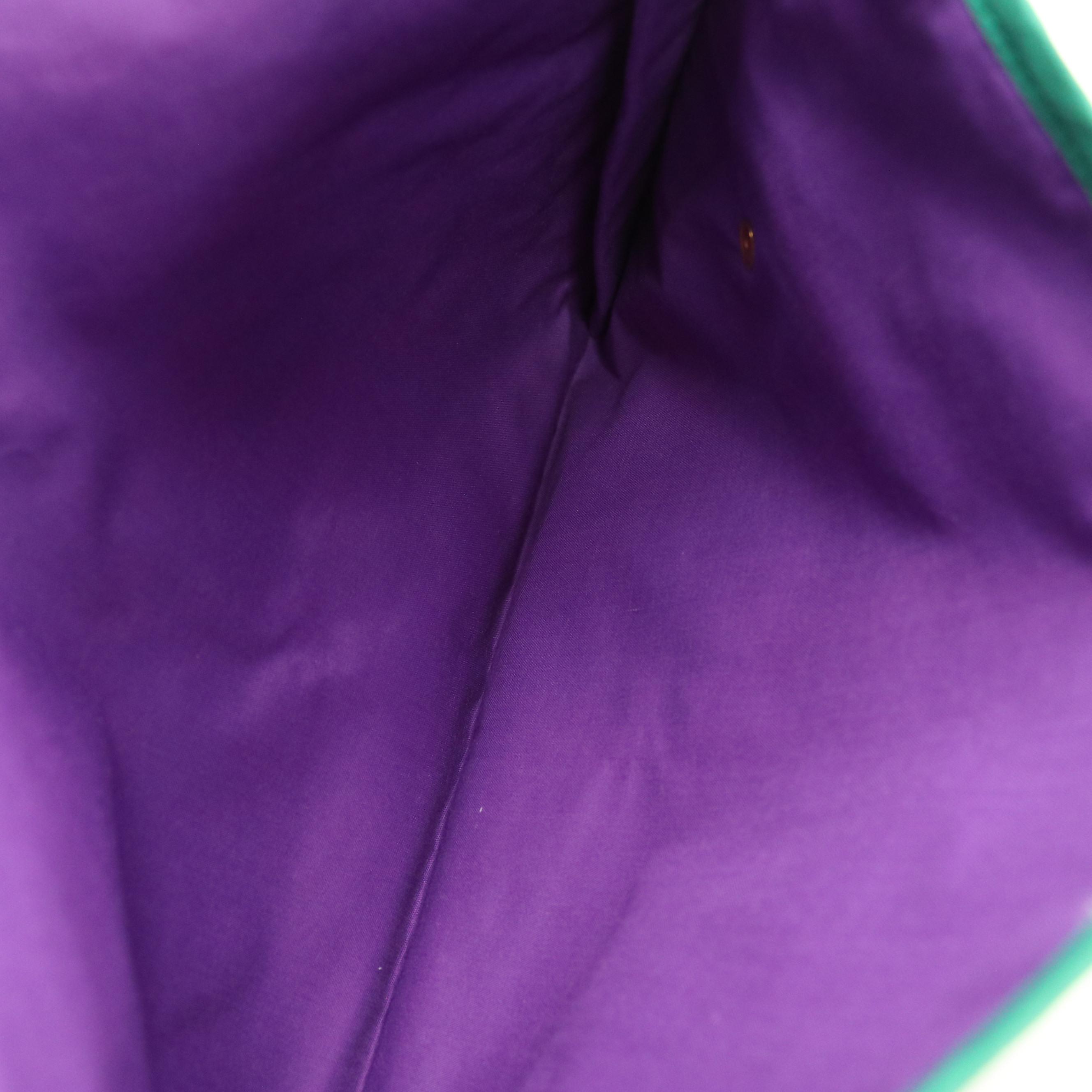 Hermès Snap Front Flap Pouch in Parrot Printed Cotton Canvas