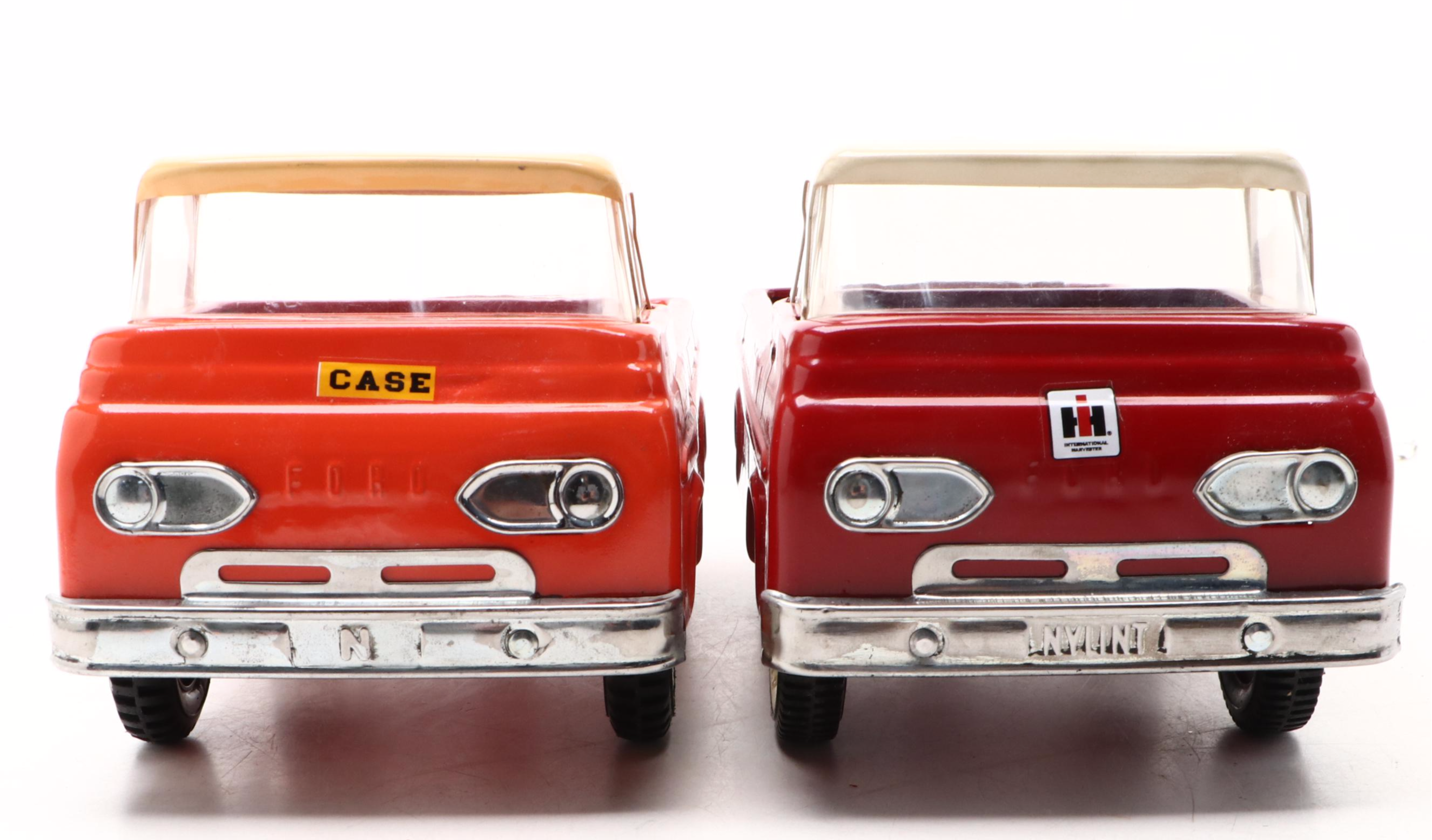 Nylint Pressed Steel Ford "Case" and "HI" Trucks, Mid-20th Century