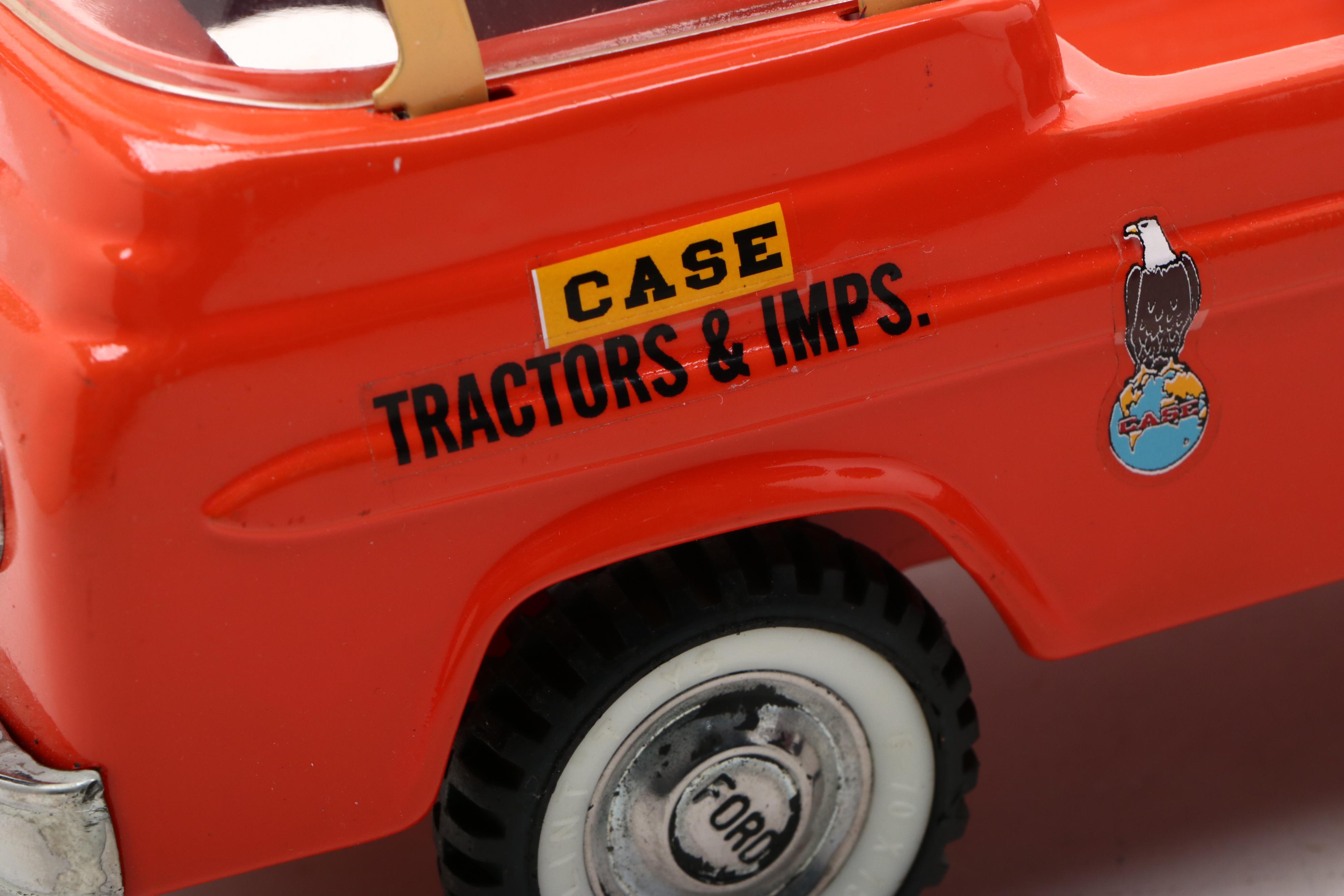 Nylint Pressed Steel Ford "Case" and "HI" Trucks, Mid-20th Century