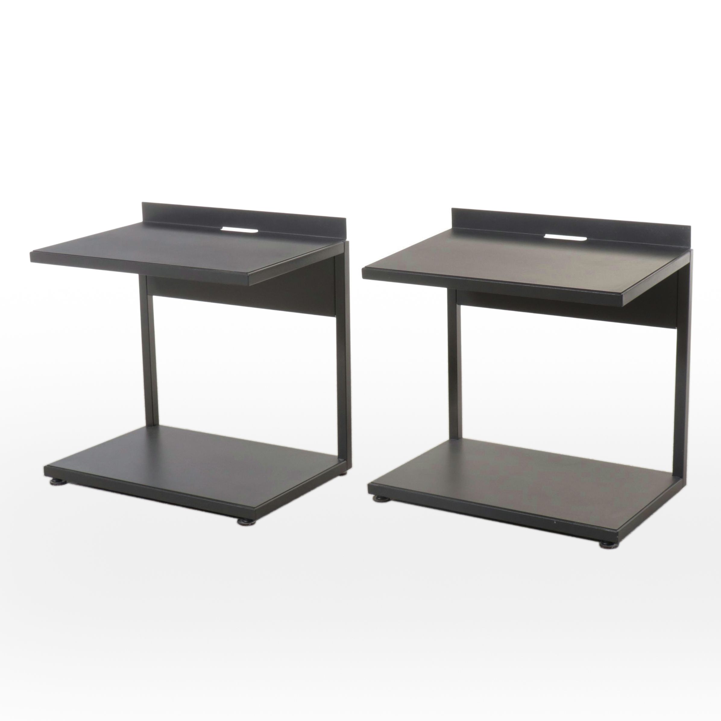 Pair of Contemporary Cantilevered Nightstands