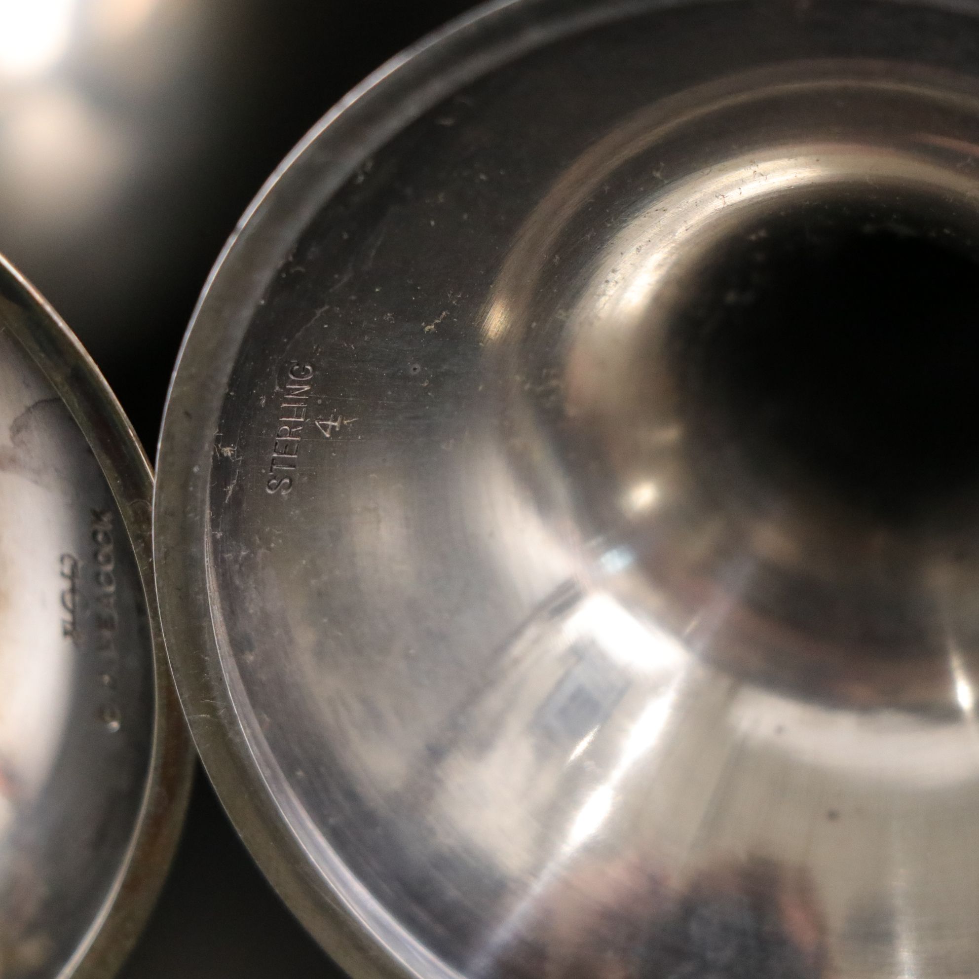 Inscribed Sterling Silver Trophy Goblets, Mid-20th Century