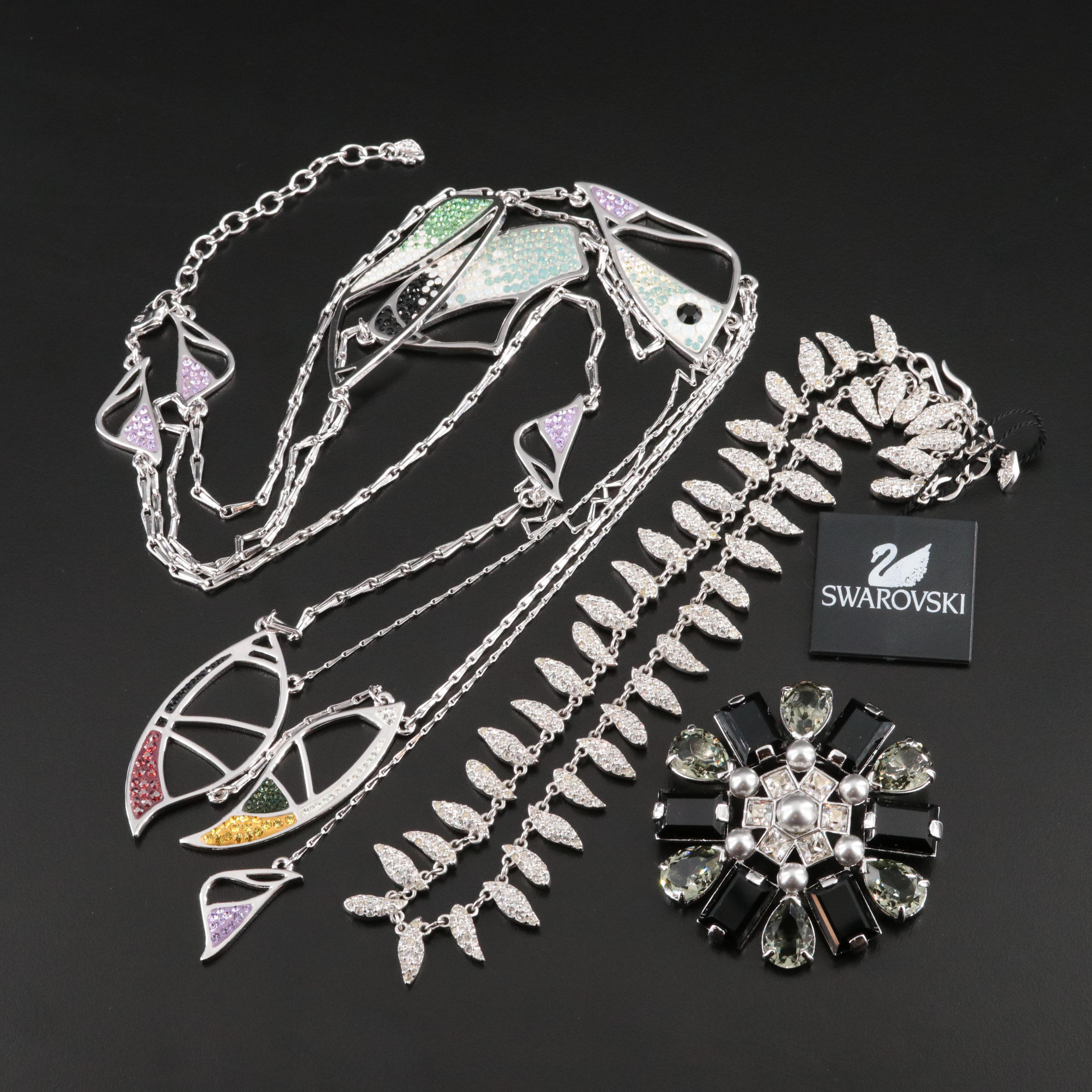 Swarovski Crystal Collection Including Faux Pearls