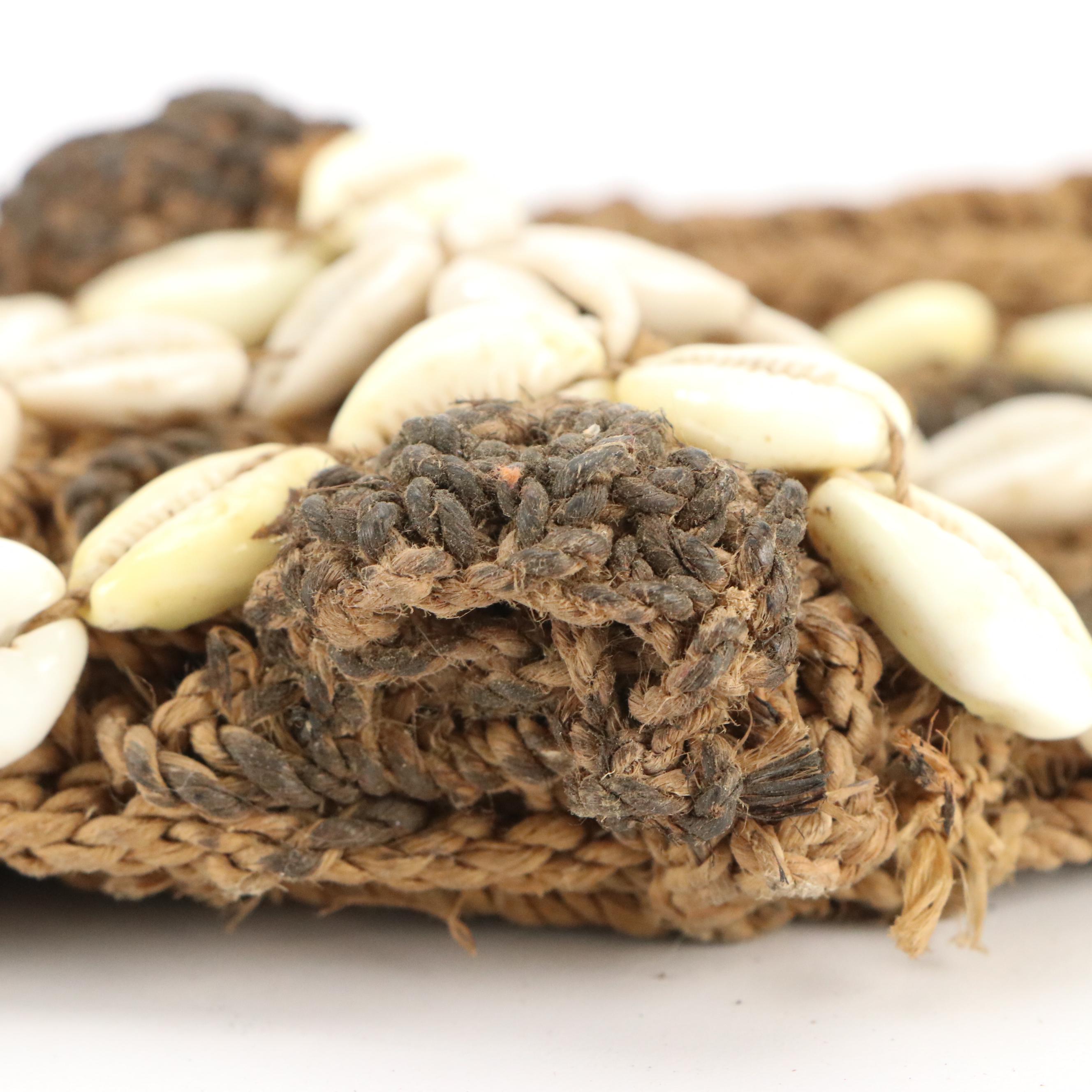 Papua New Guinea Nassa Shell Necklace with Cowrie Shell Reptilian Ornament