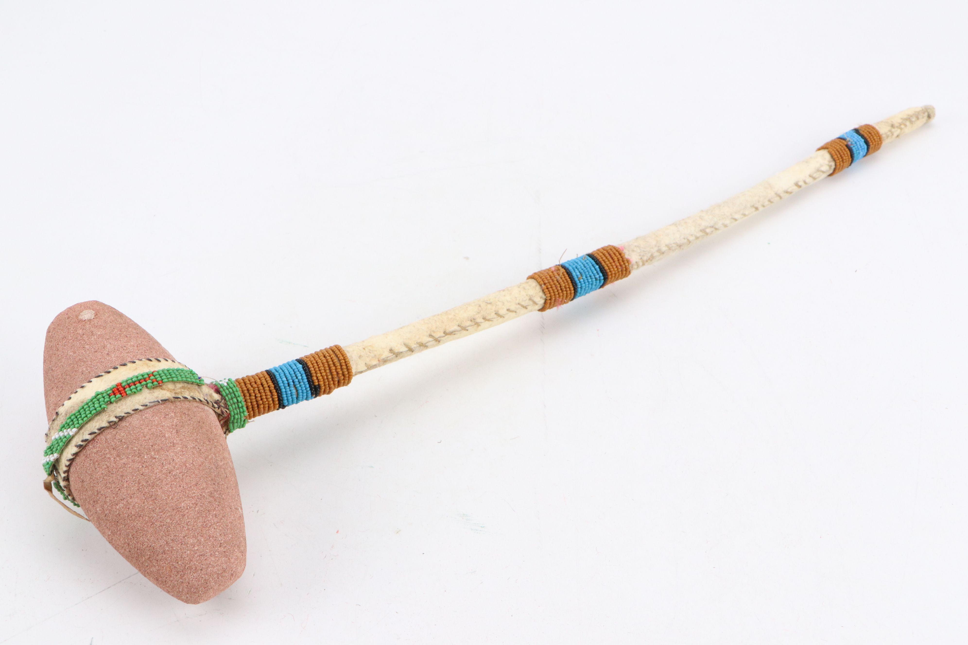 Indigenous Plains "Skull Cracker" with Fiber Burden Strap and Abalone Shell